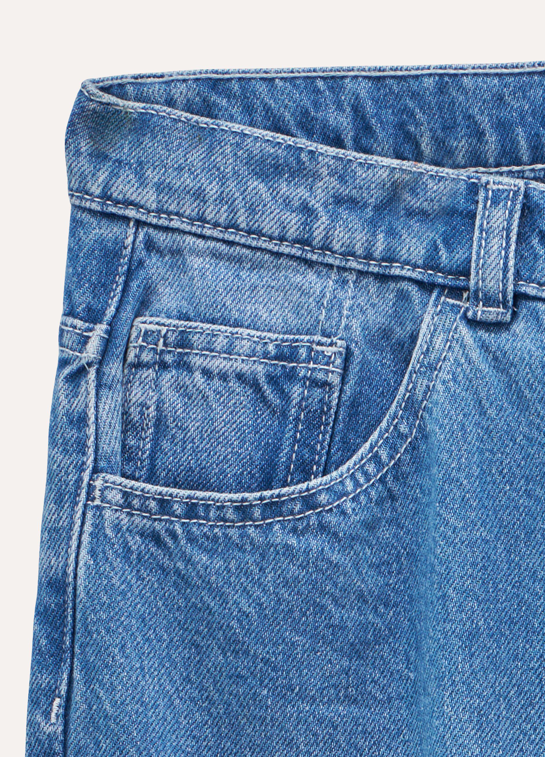 Denim balloon fit in puro cotone ragazzo_1