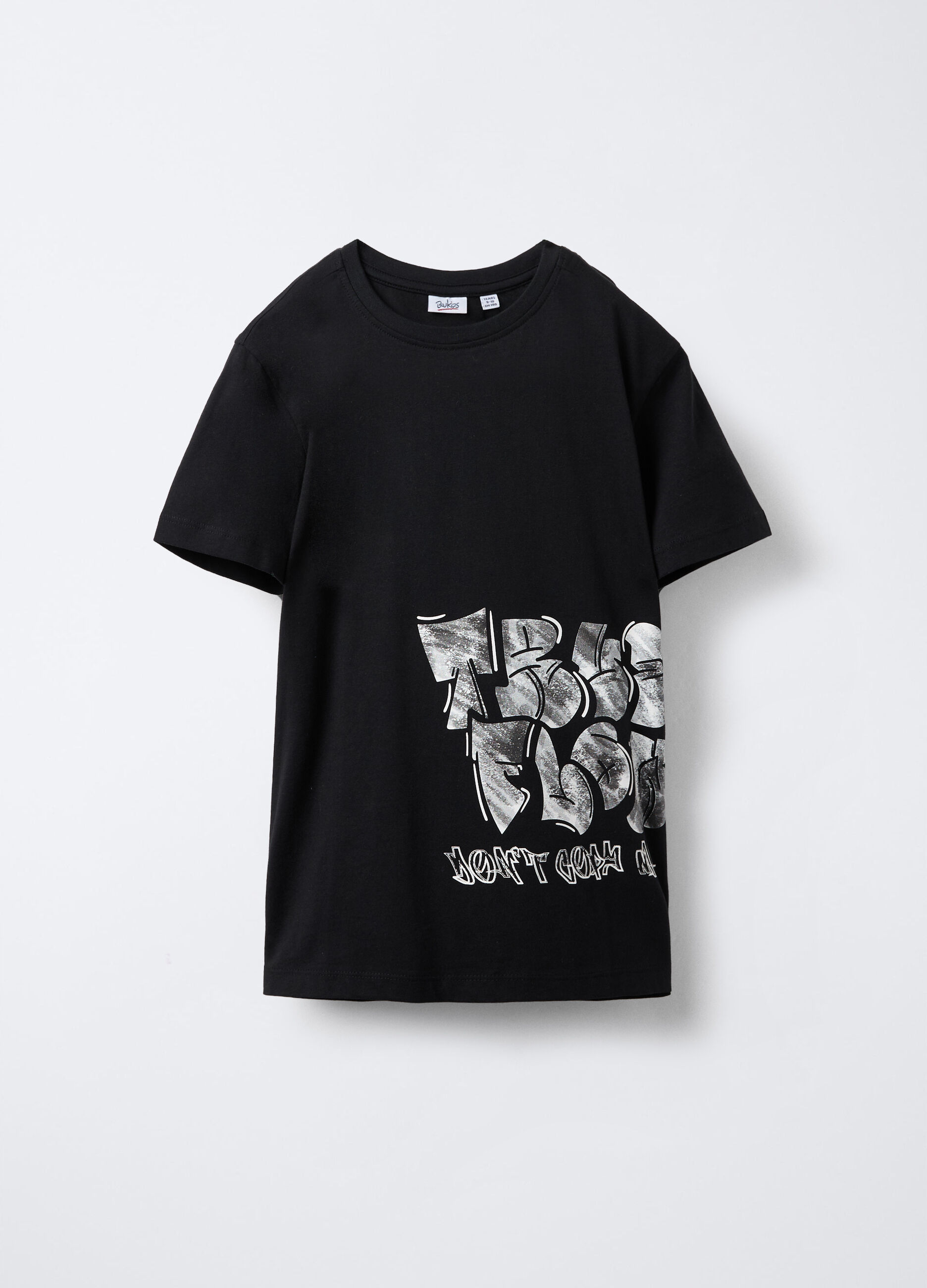 T-shirt girocollo in jersey di puro cotone ragazzo_0