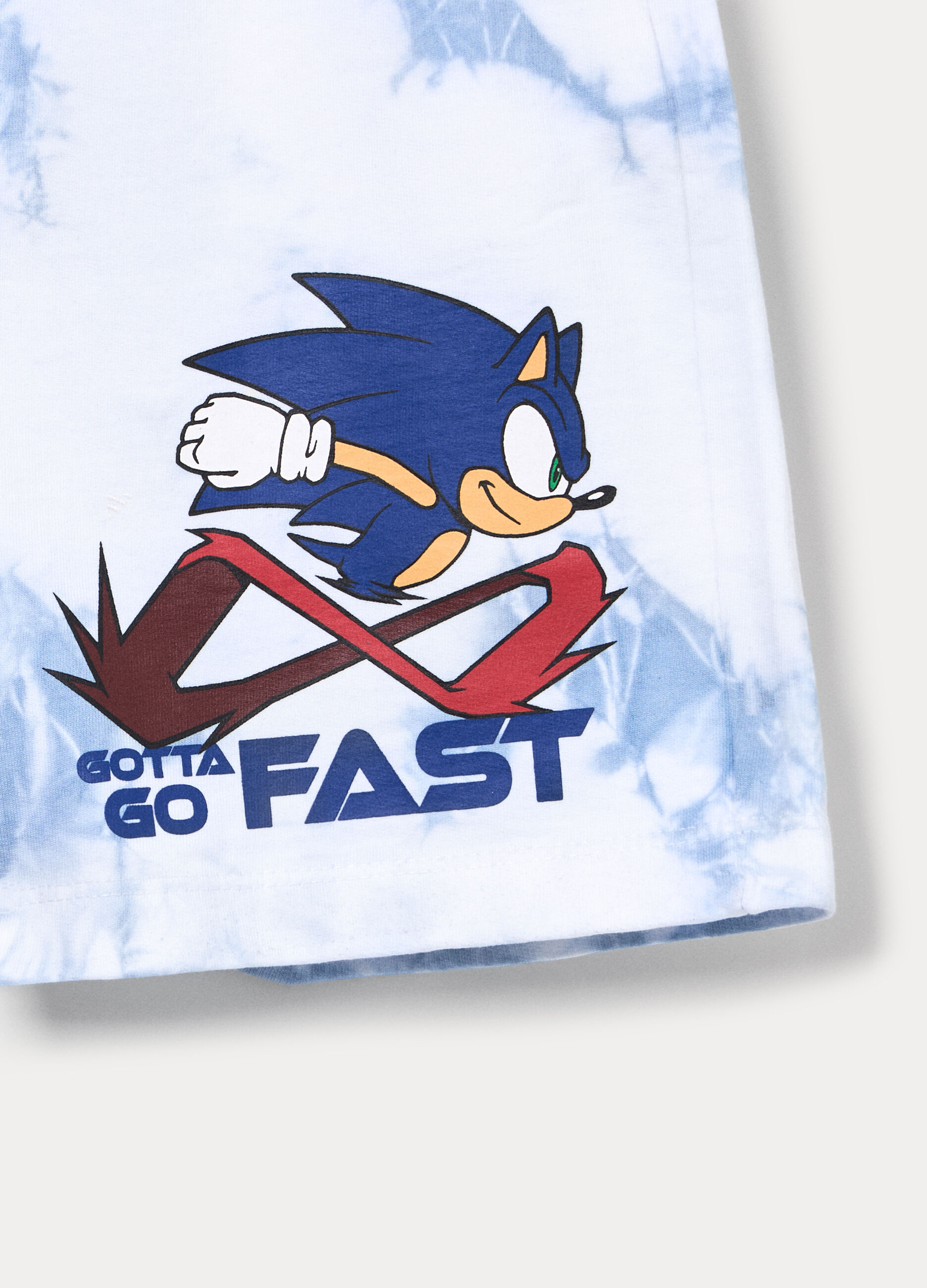 Shorts Sonic in french terry di puro cotone bambino_2