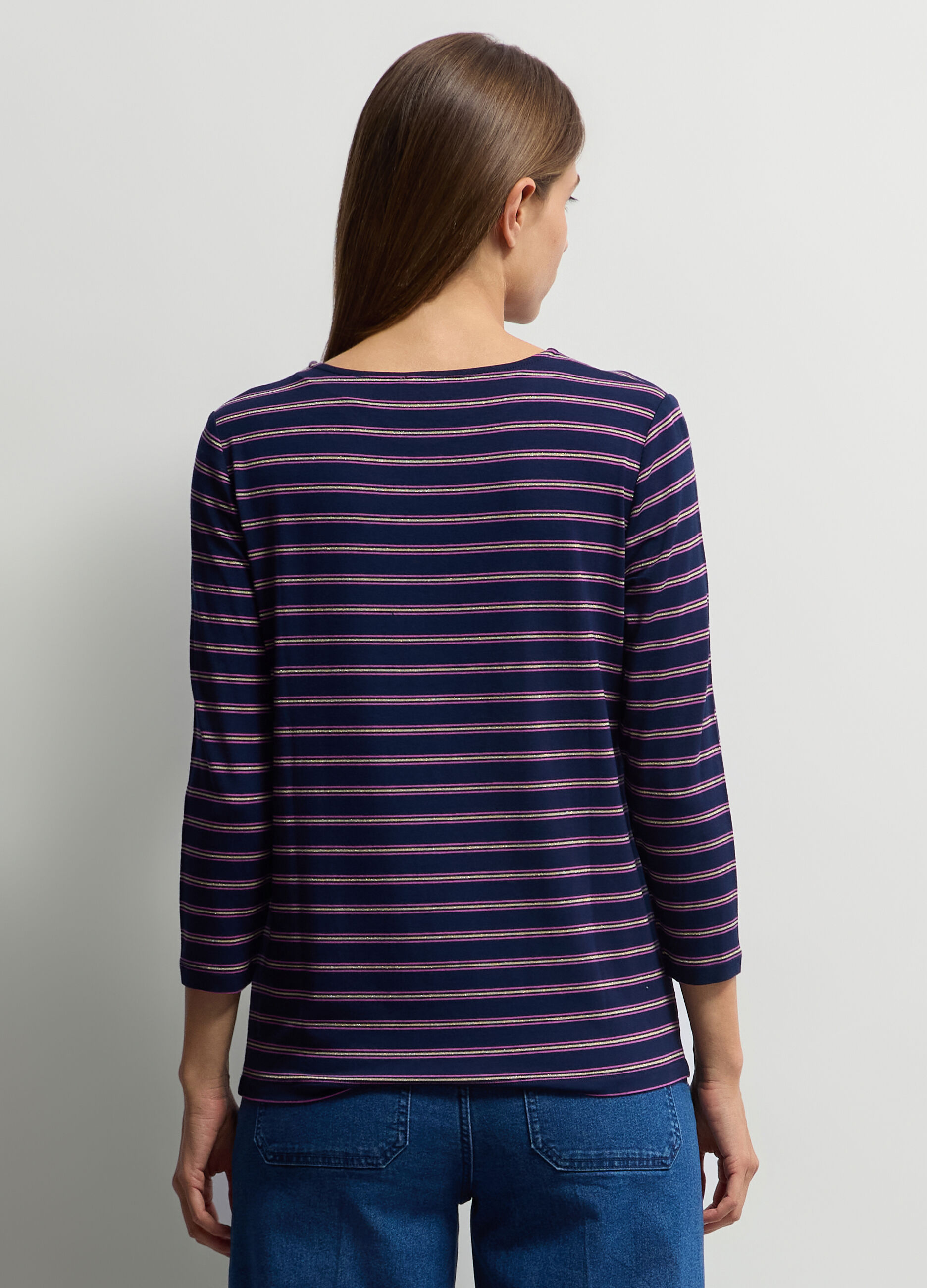 T-shirt girocollo stretch donna_1