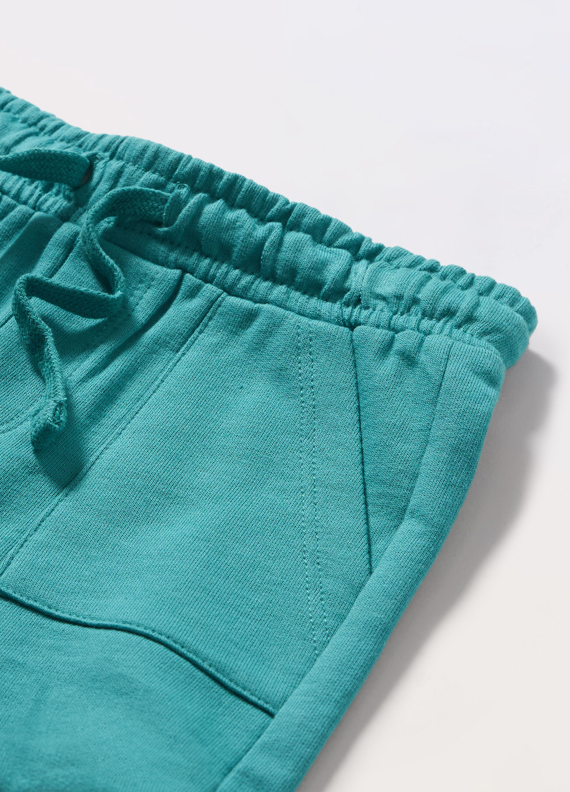 Shorts in french terry di puro cotone neonata_1