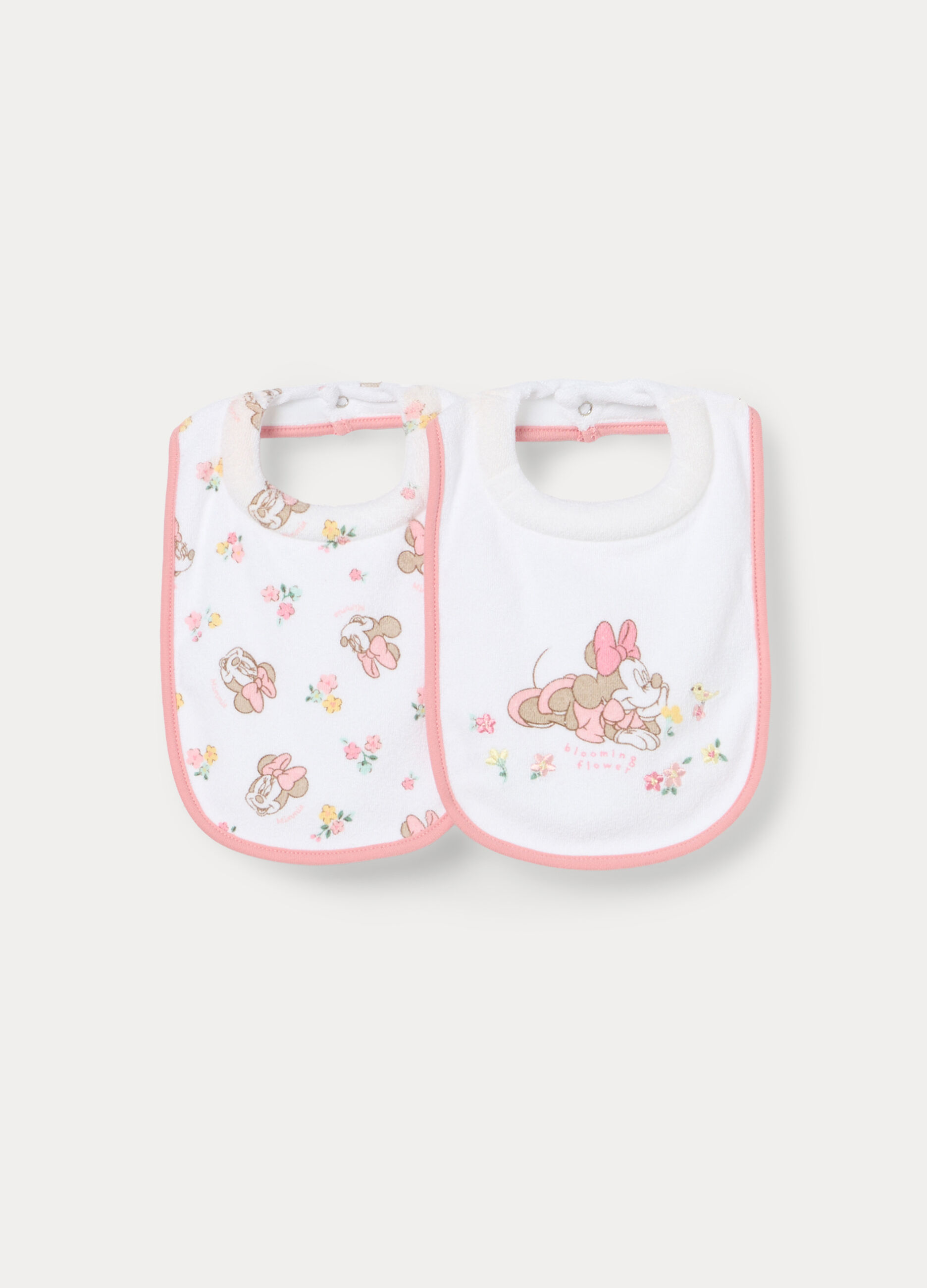 Pack 2 bavaglini Disney in spugna di misto cotone neonata_0