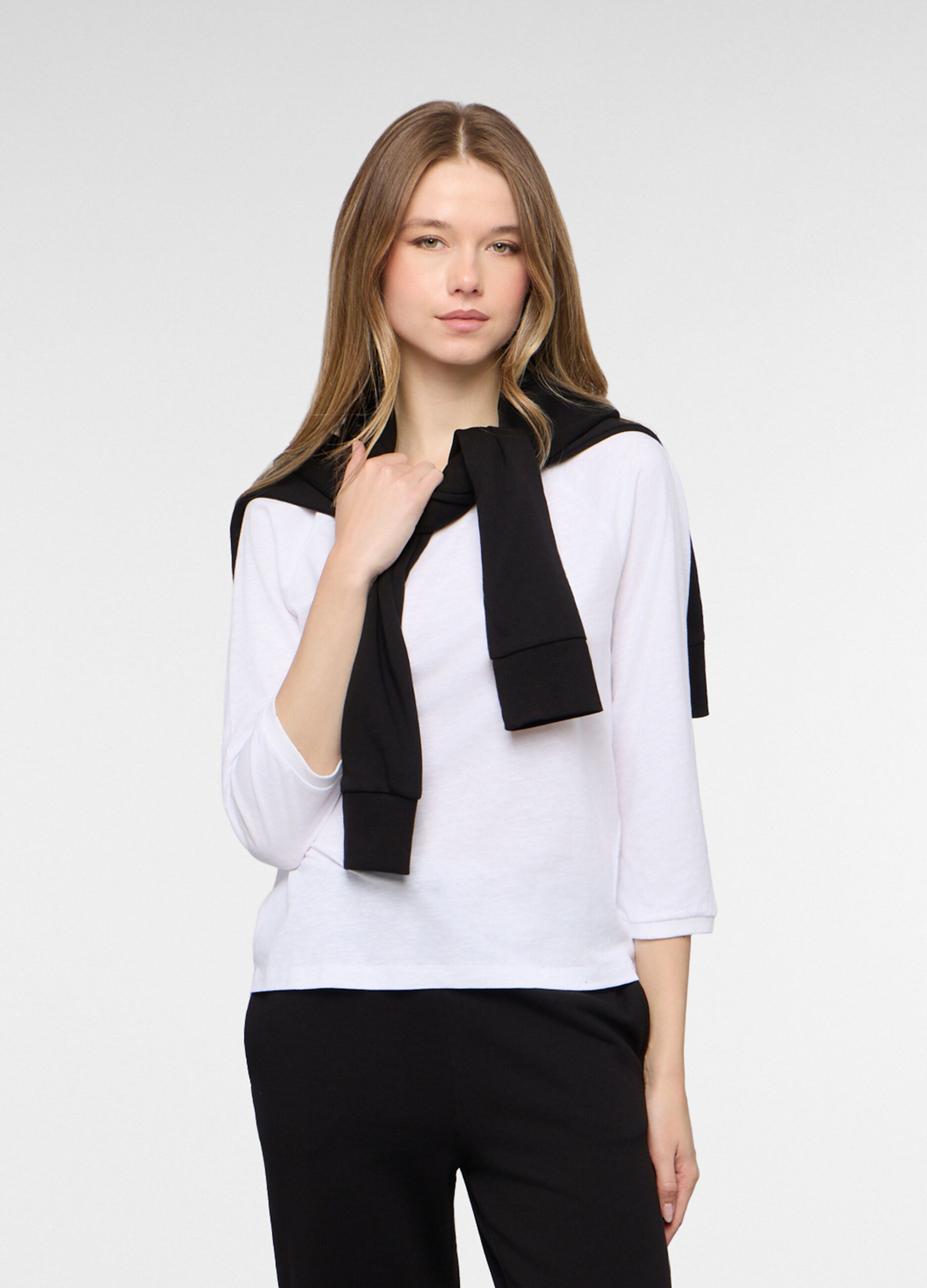 T-shirt girocollo donna_0