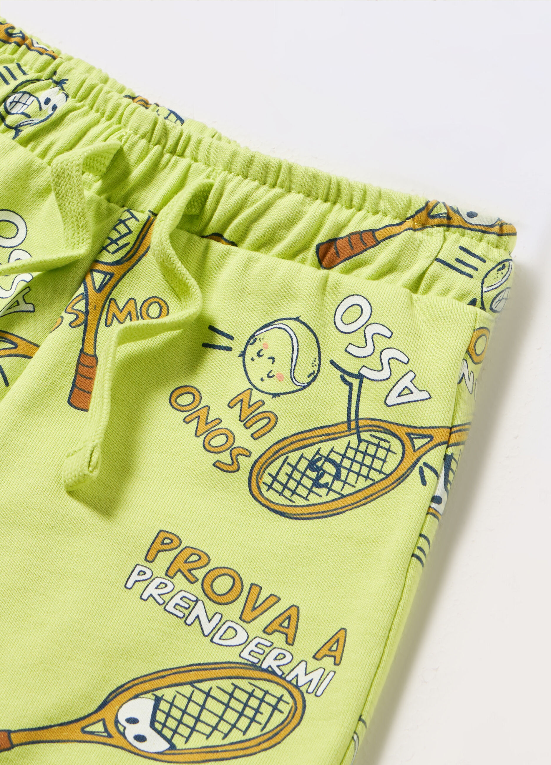 Shorts in french terry di puro cotone neonato