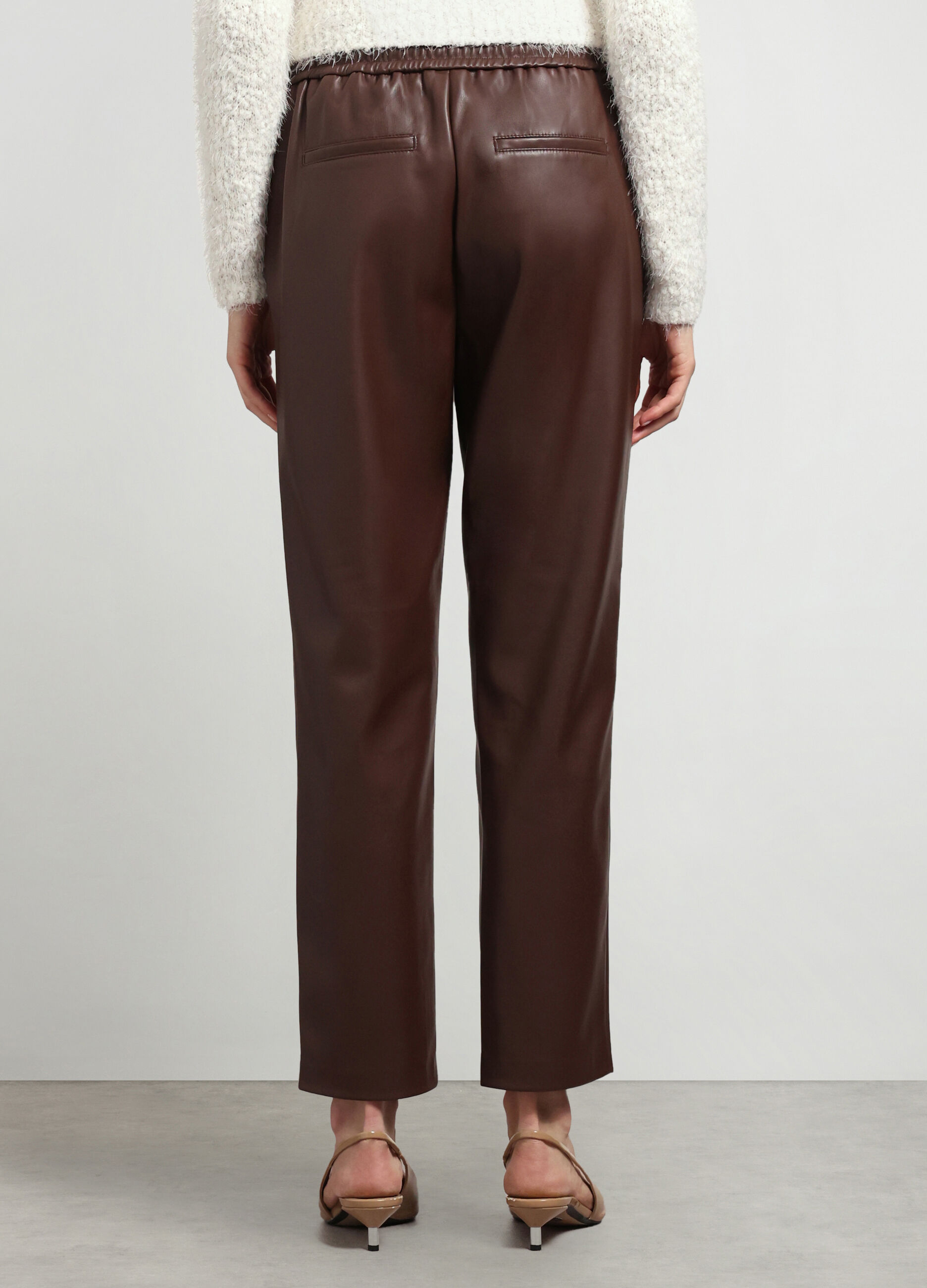 Jogger in eco pelle donna_1