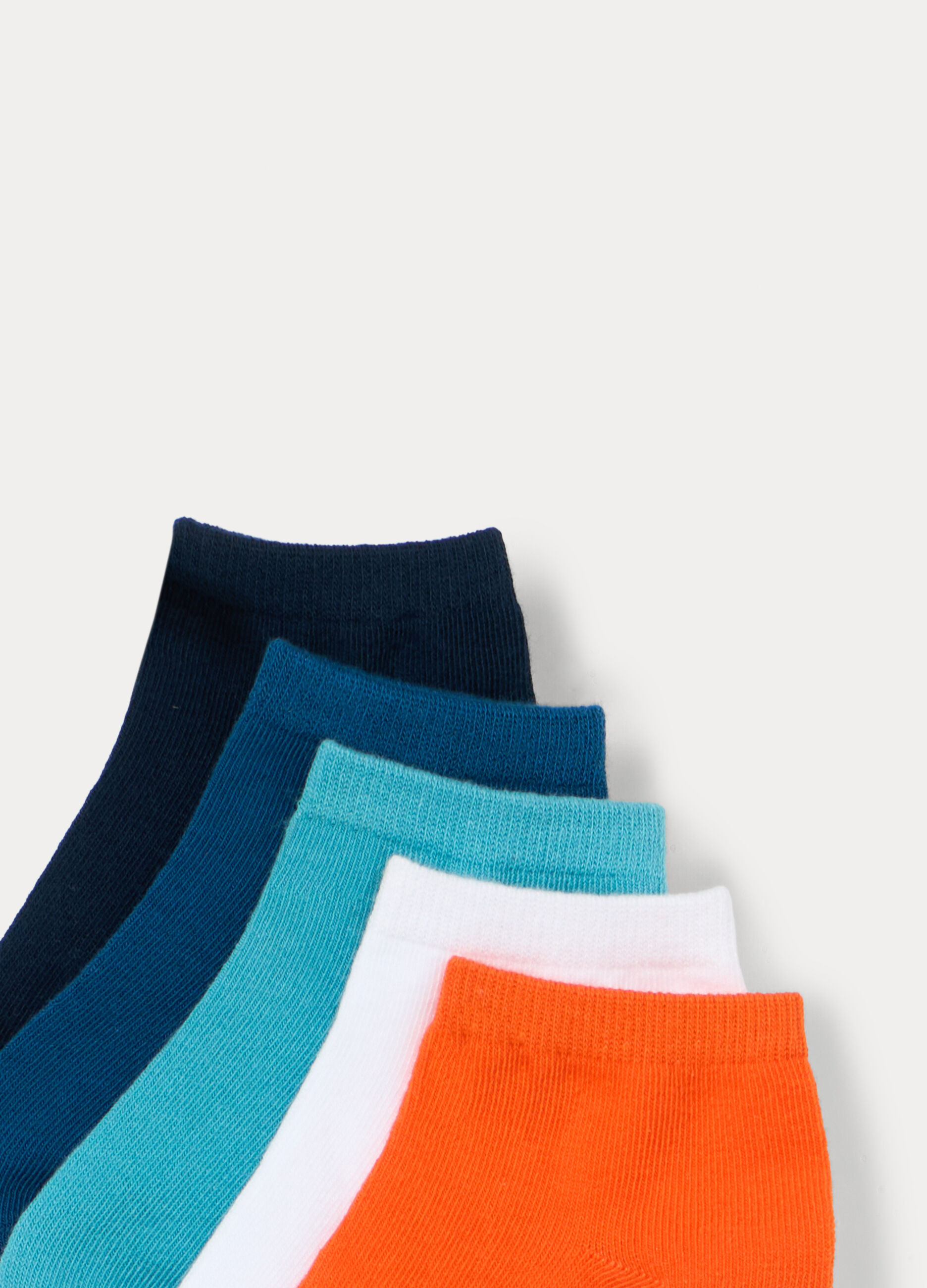 Pack 5 calze corte in misto cotone stretch _2