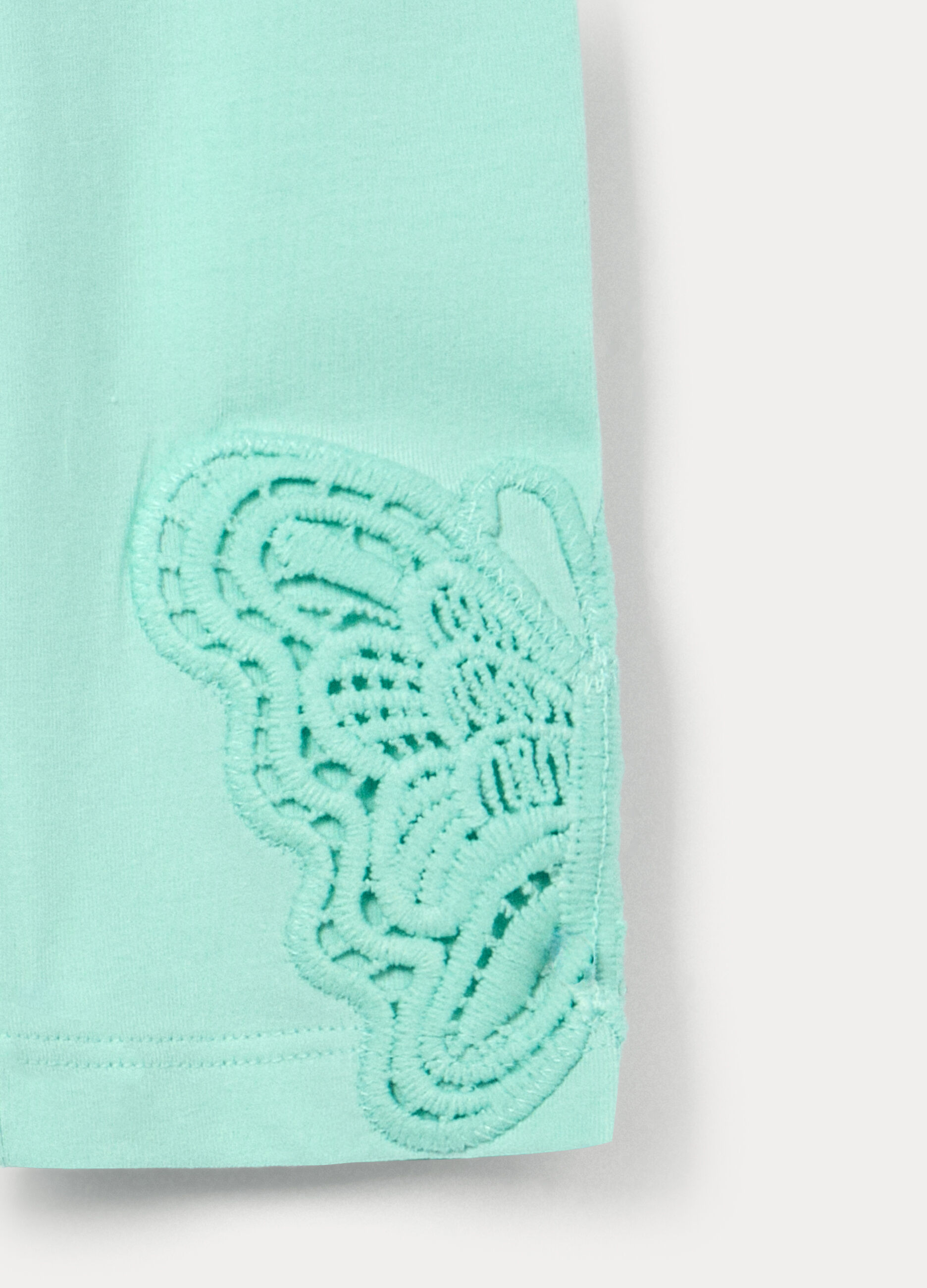 Leggings in jersey di cotone stretch bambina_2