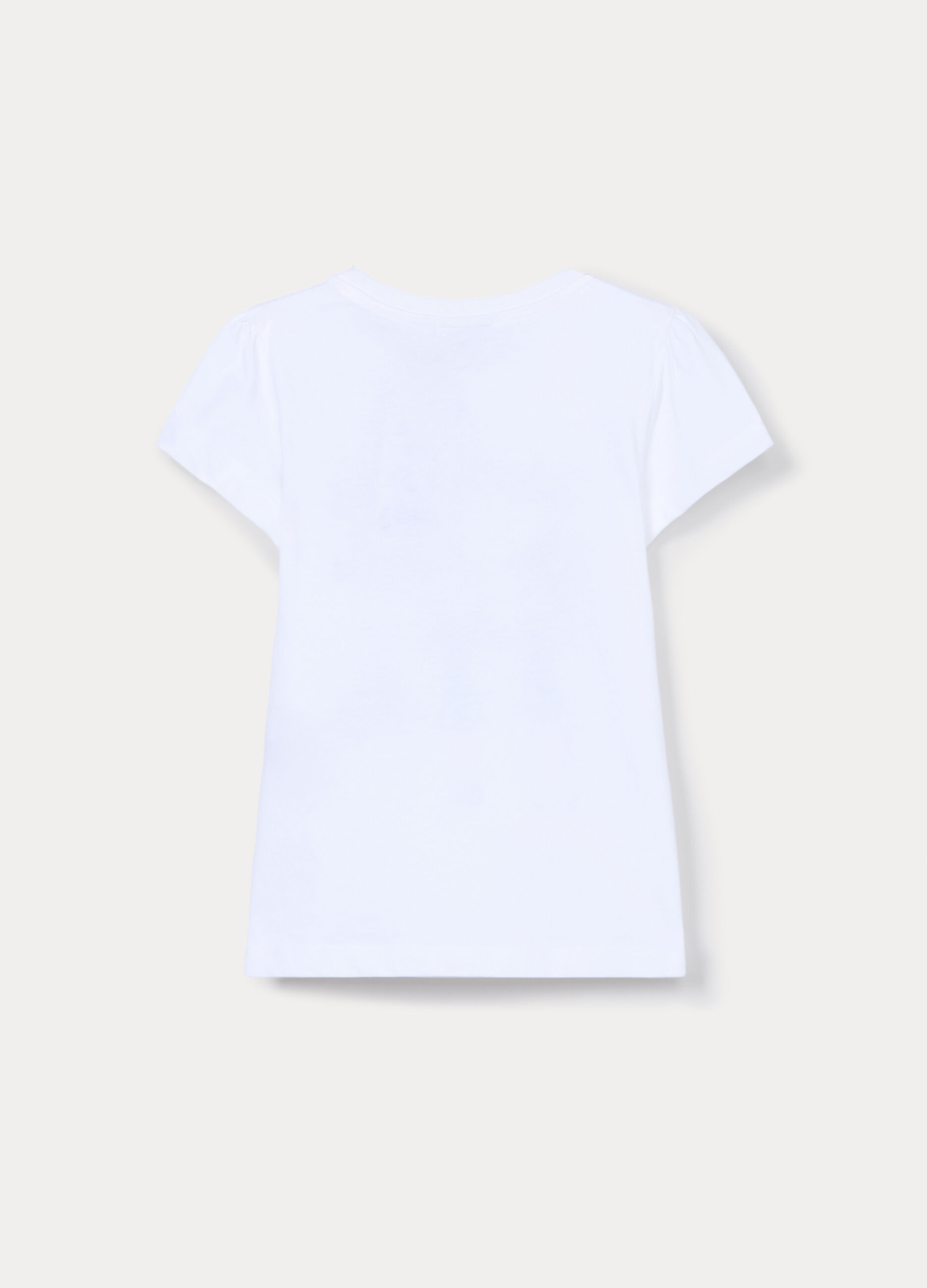 T-shirt girocollo in jersey di puro cotone bambina_1