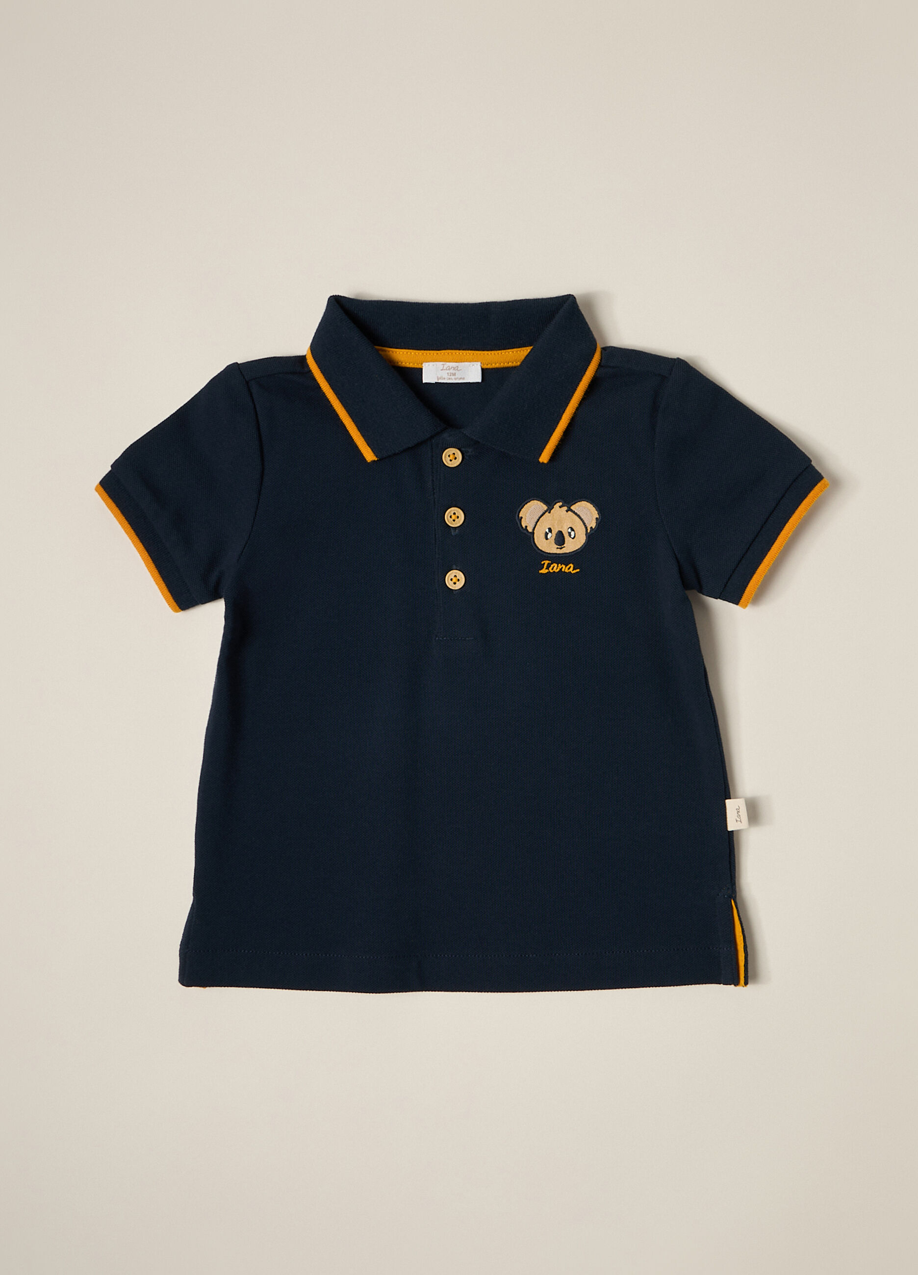 Polo piquet di cotone stretch IANA neonato_1