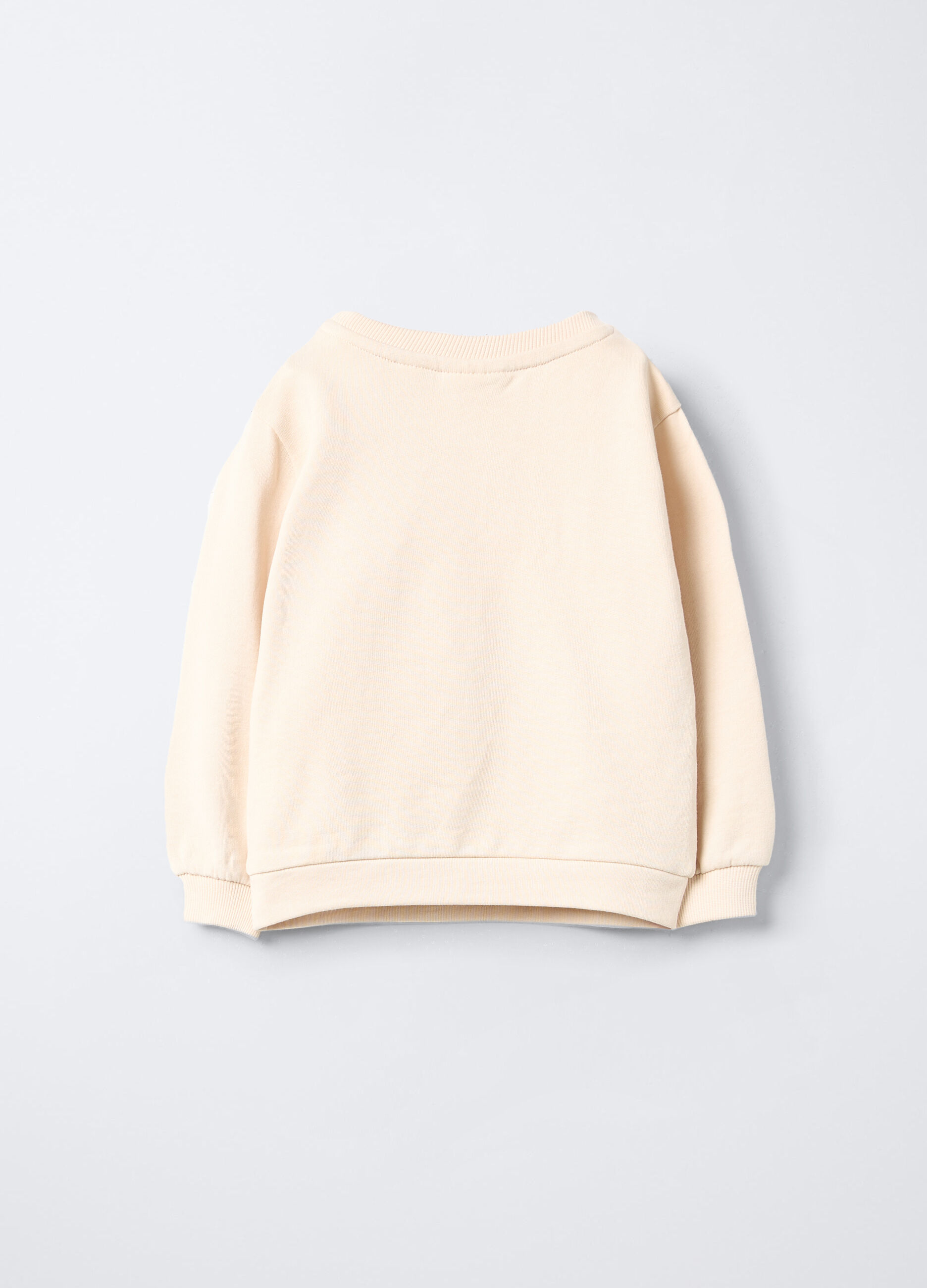 Felpa in puro cotone garzato bimba_1
