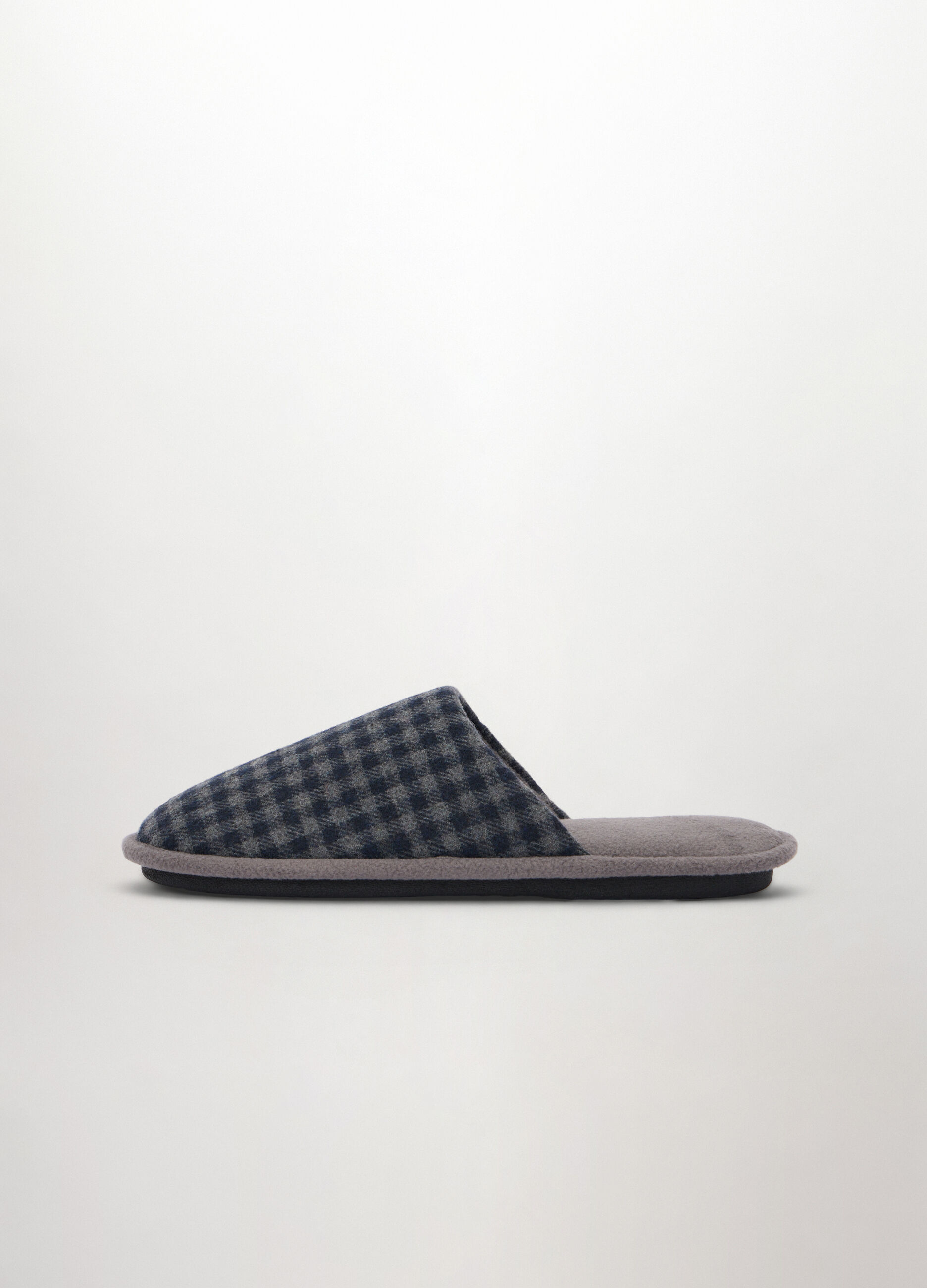 Pantofole con motivo a quadretti uomo_0