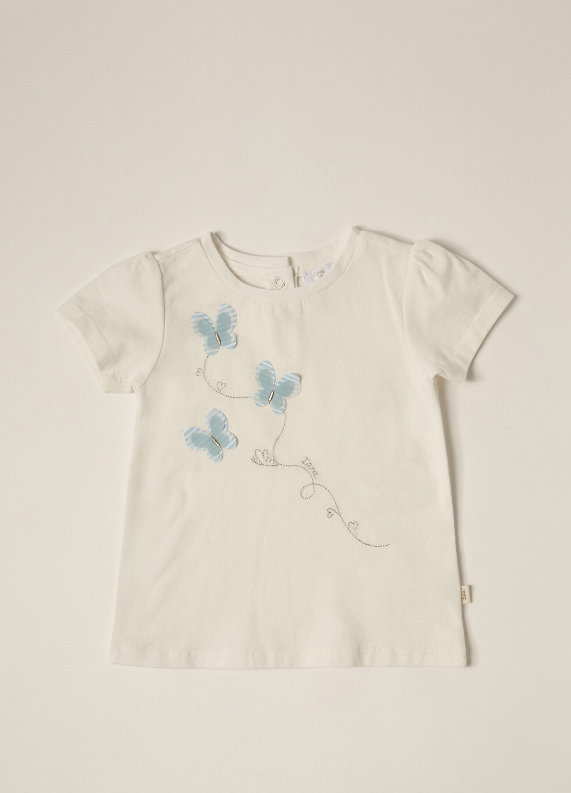 T-shirt in cotone stretch IANA neonata_1