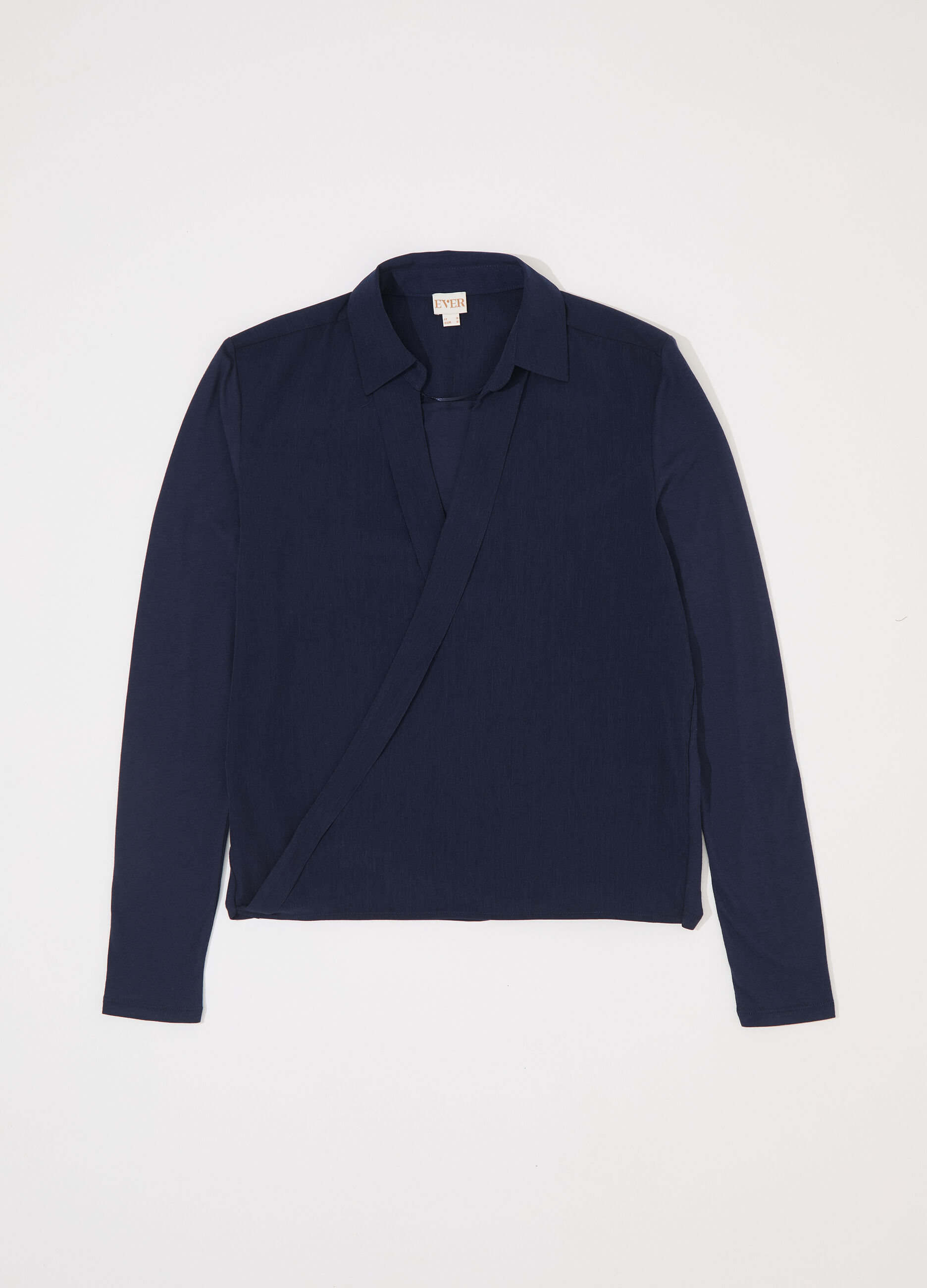 Maglietta a maniche lunghe in cotone e modal donna_4