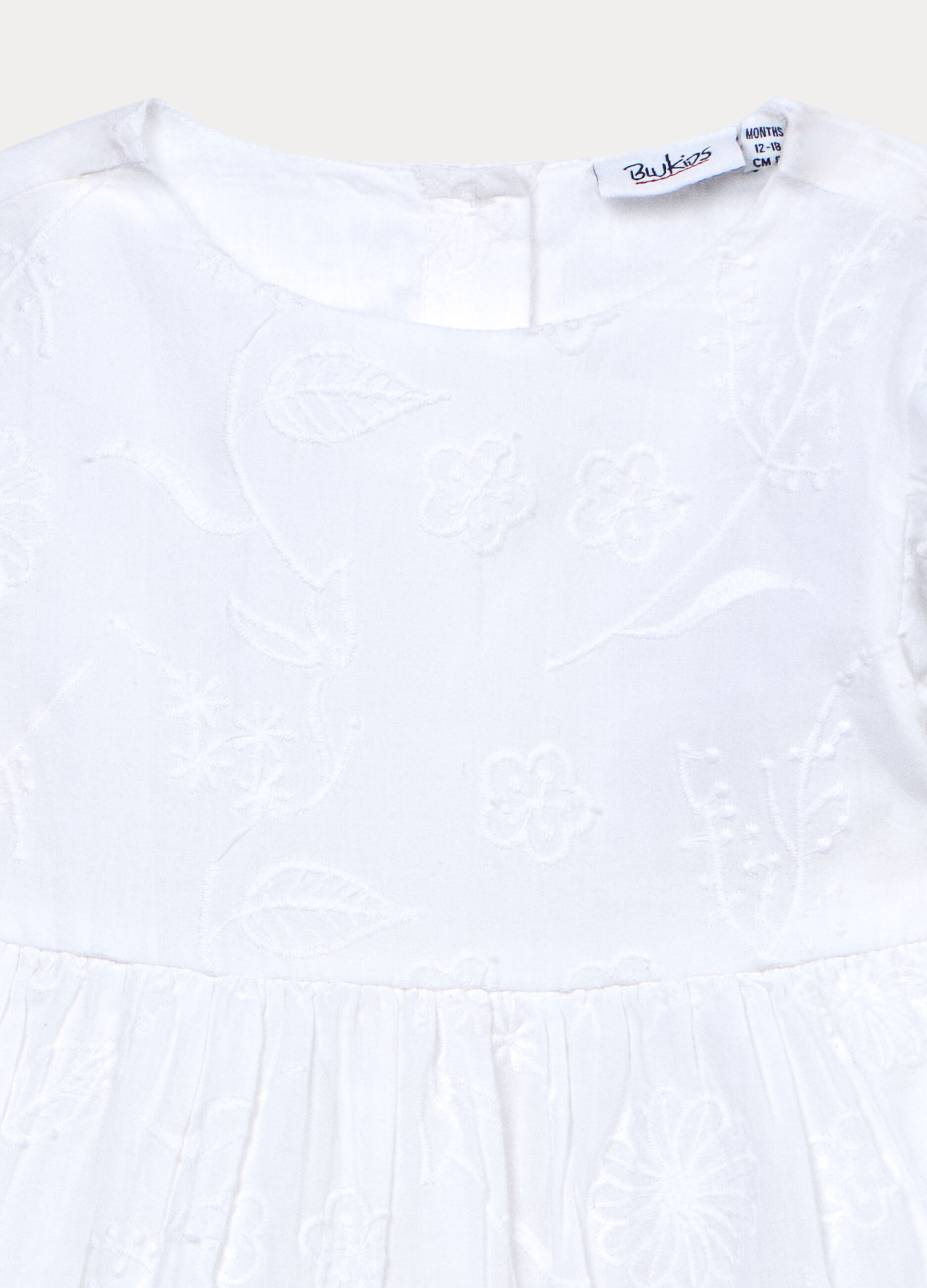 Vestito in puro cotone con ricami bimba_2