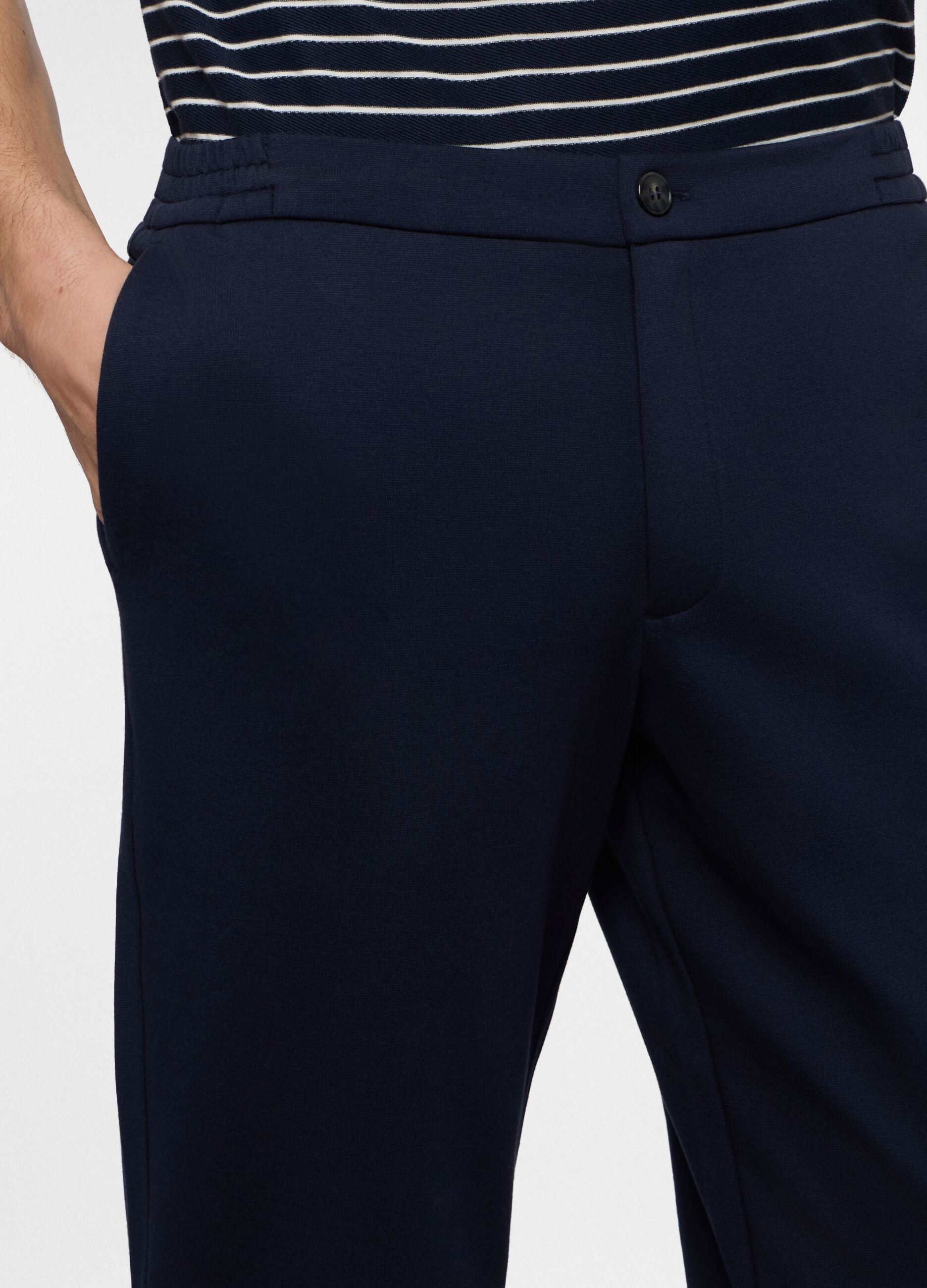 Pantalone chino in misto cotone uomo_2