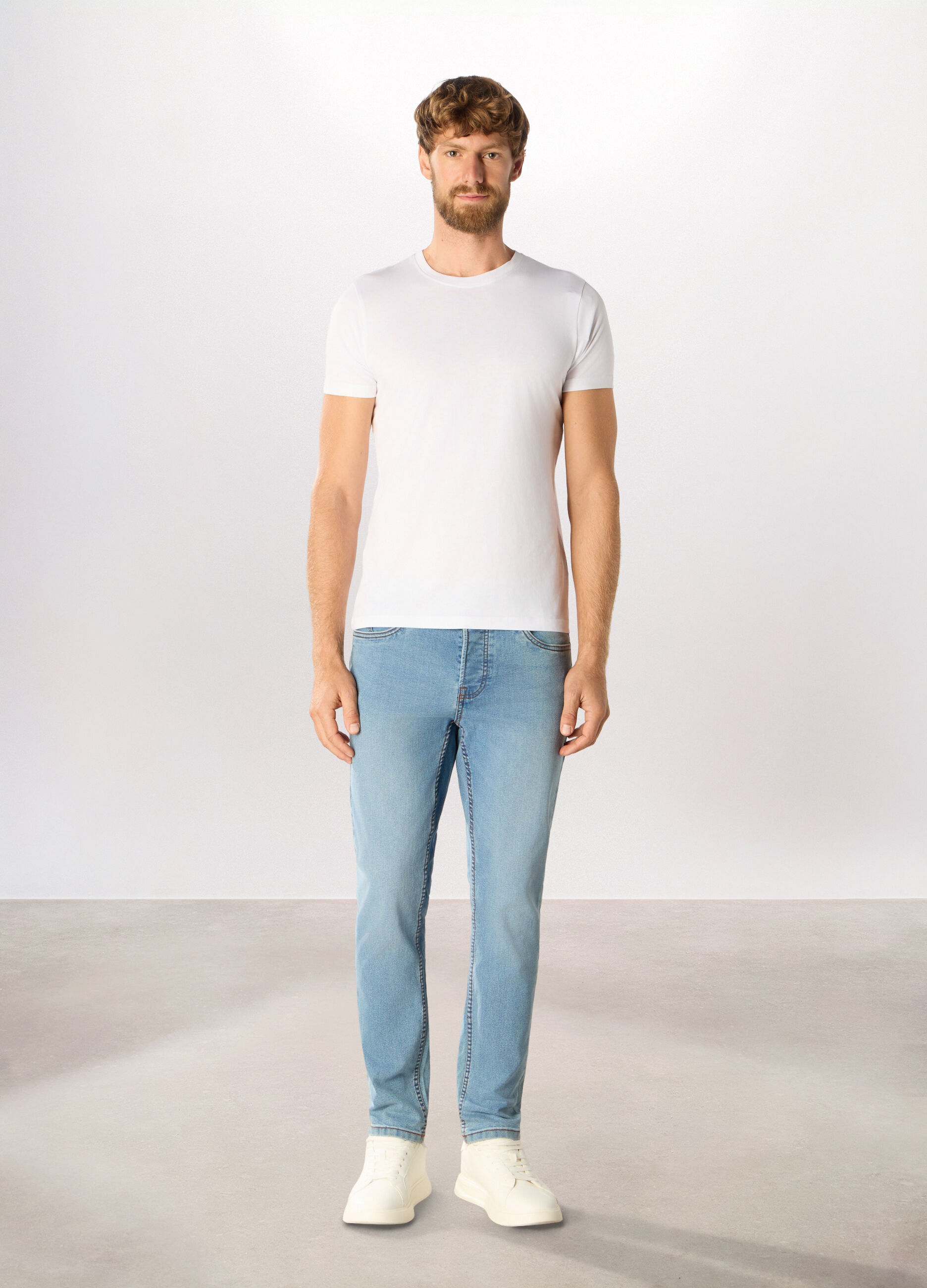 Jeans skinny fit in denim stretch uomo_0