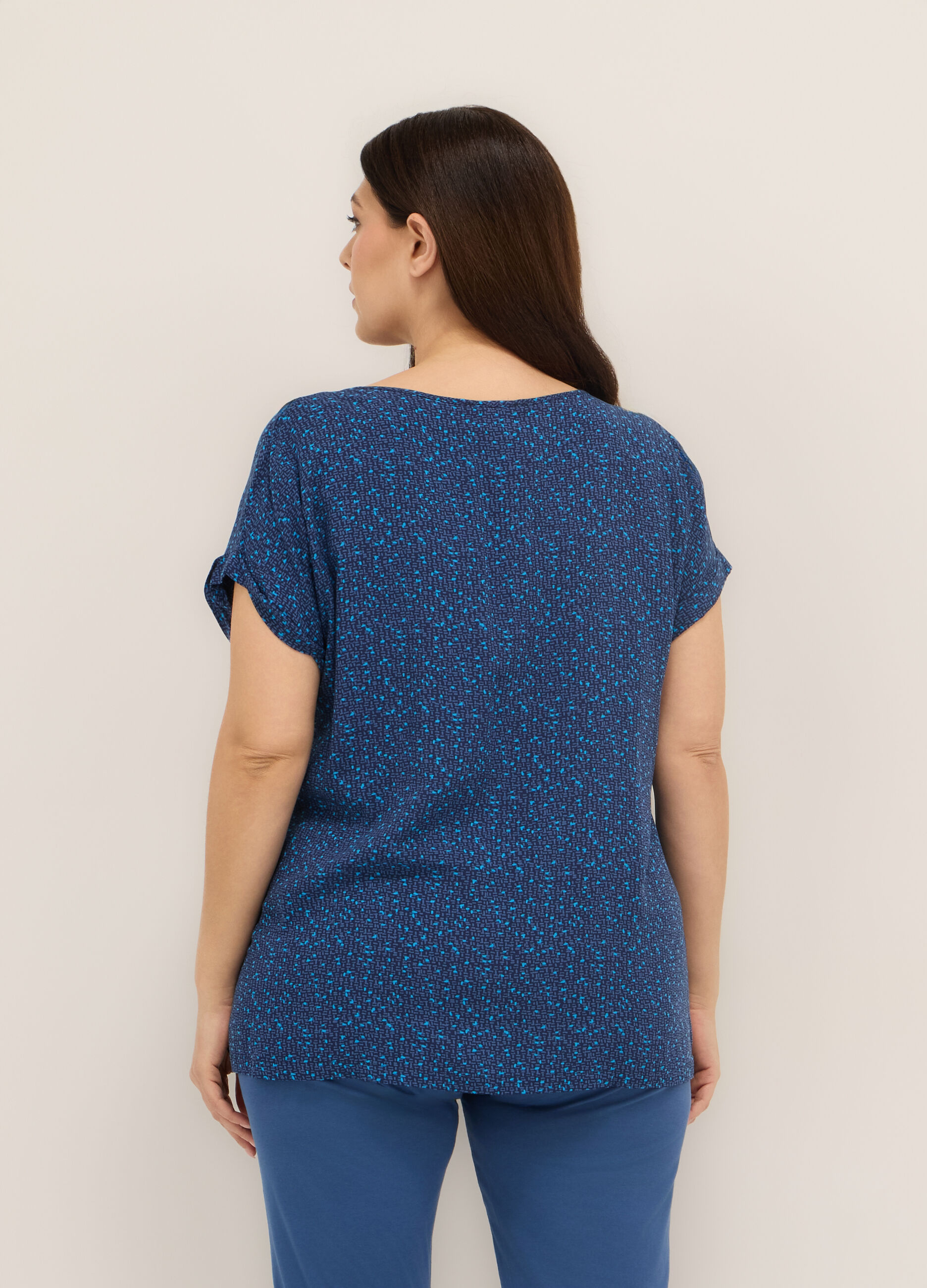 Blusa in pura viscosa donna curvy_1