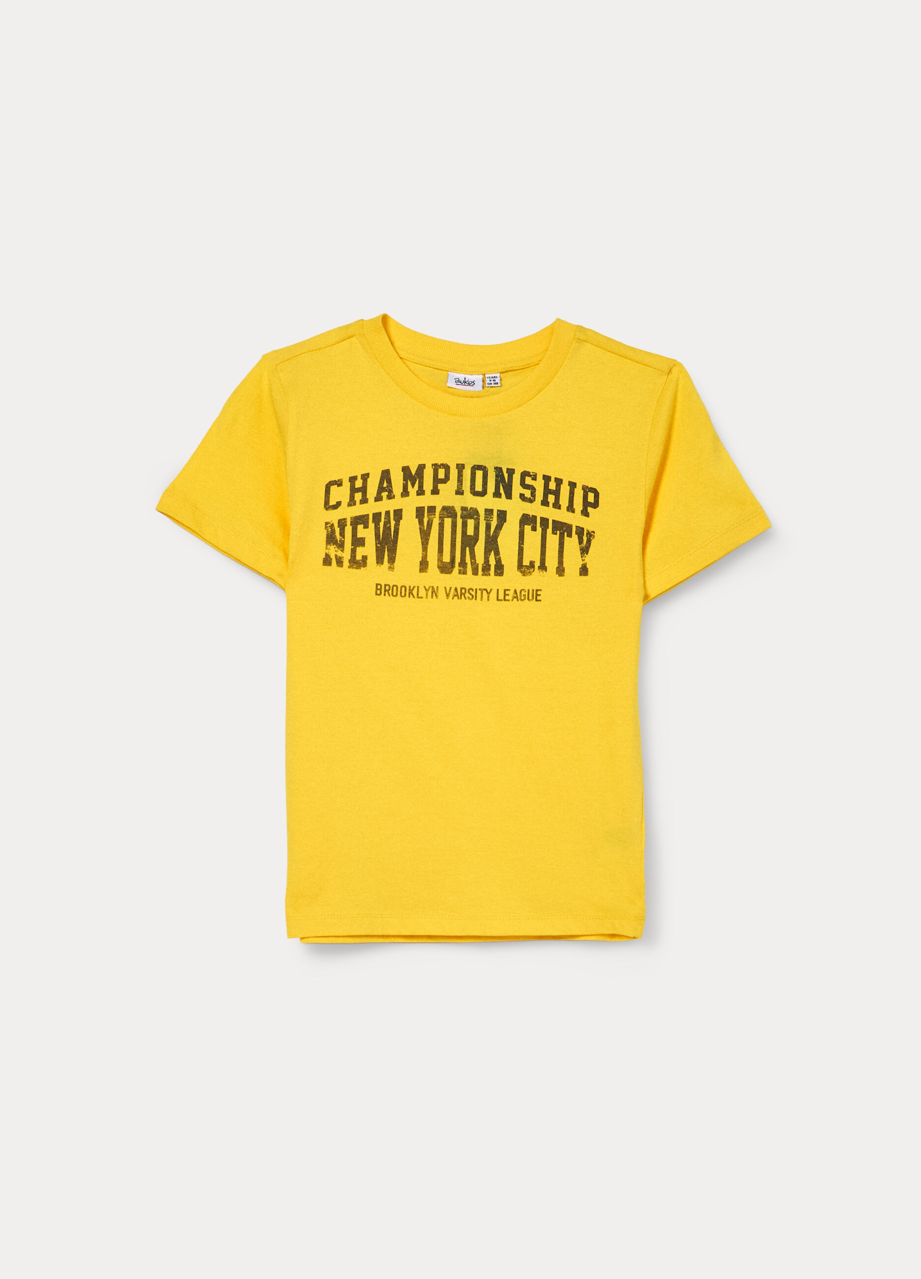 T-shirt girocollo in jersey di puro cotone ragazzo_0