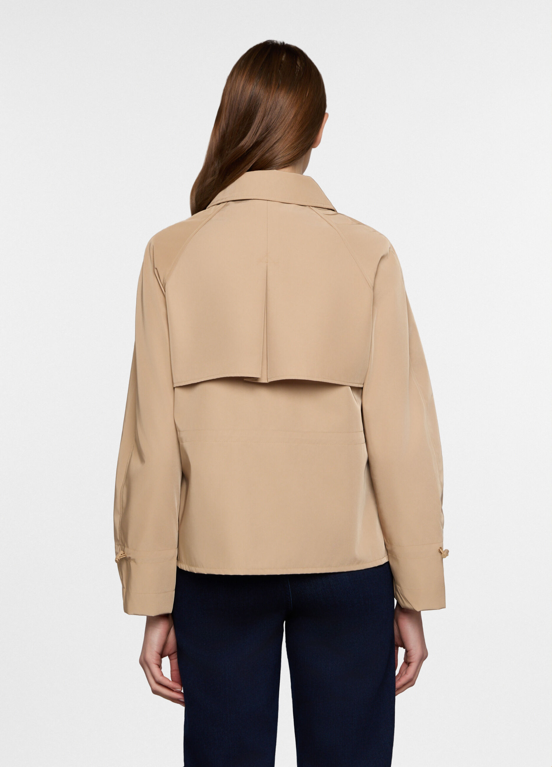 Trench doppiopetto con collo revers donna_1