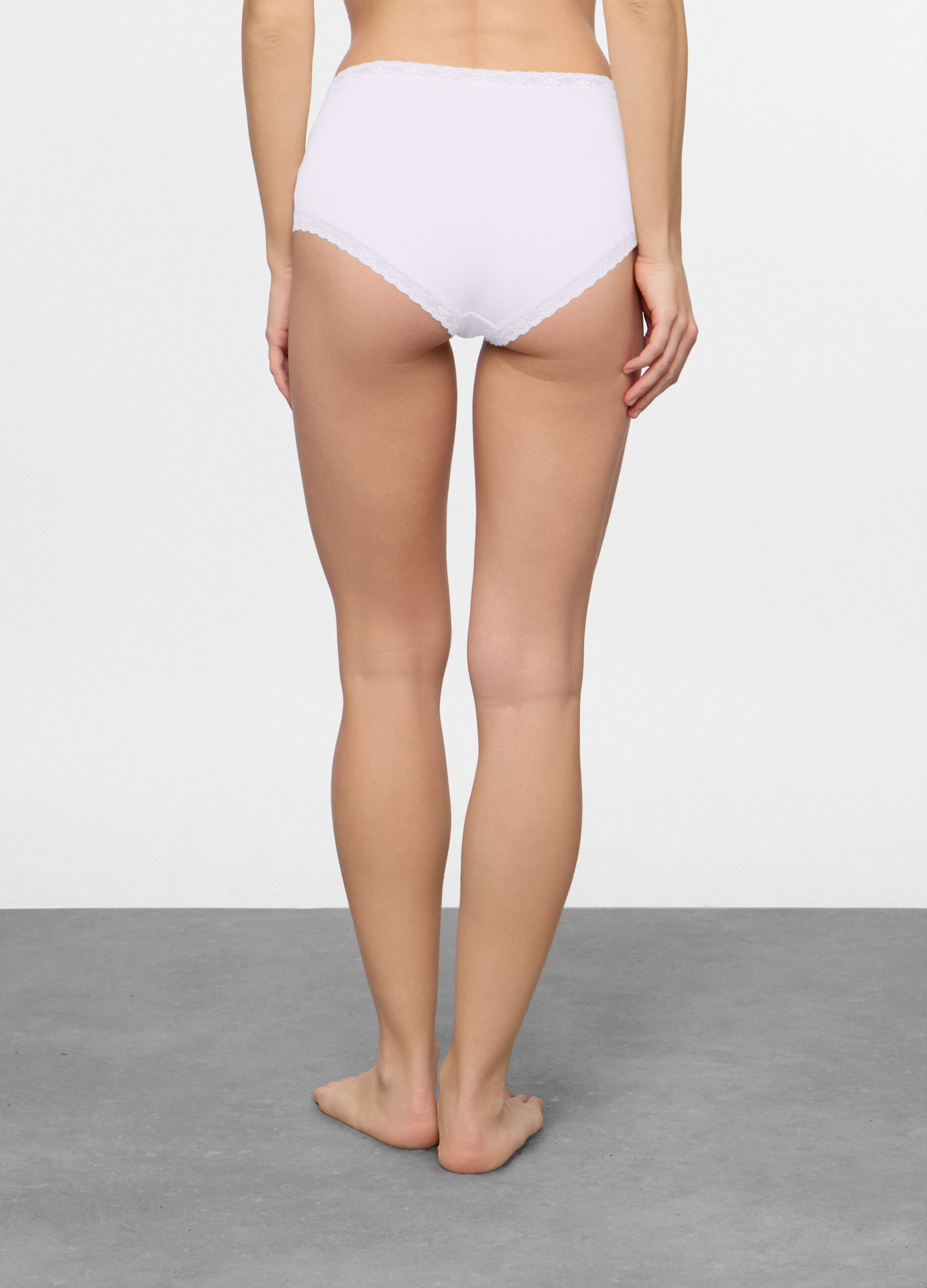 Slip a vita alta in jersey di cotone stretch donna_1