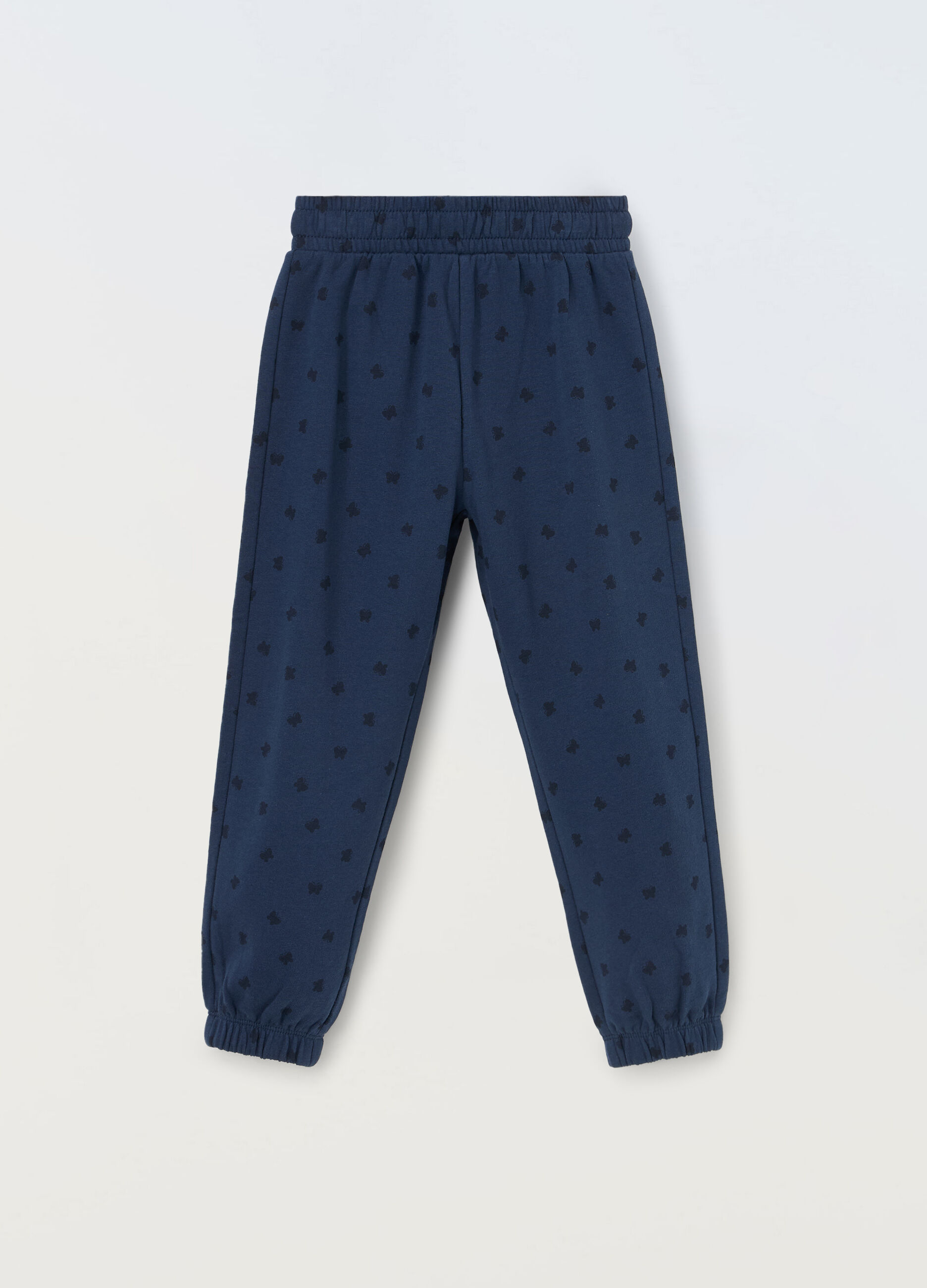 Joggers in french terry di puro cotone bambina_0