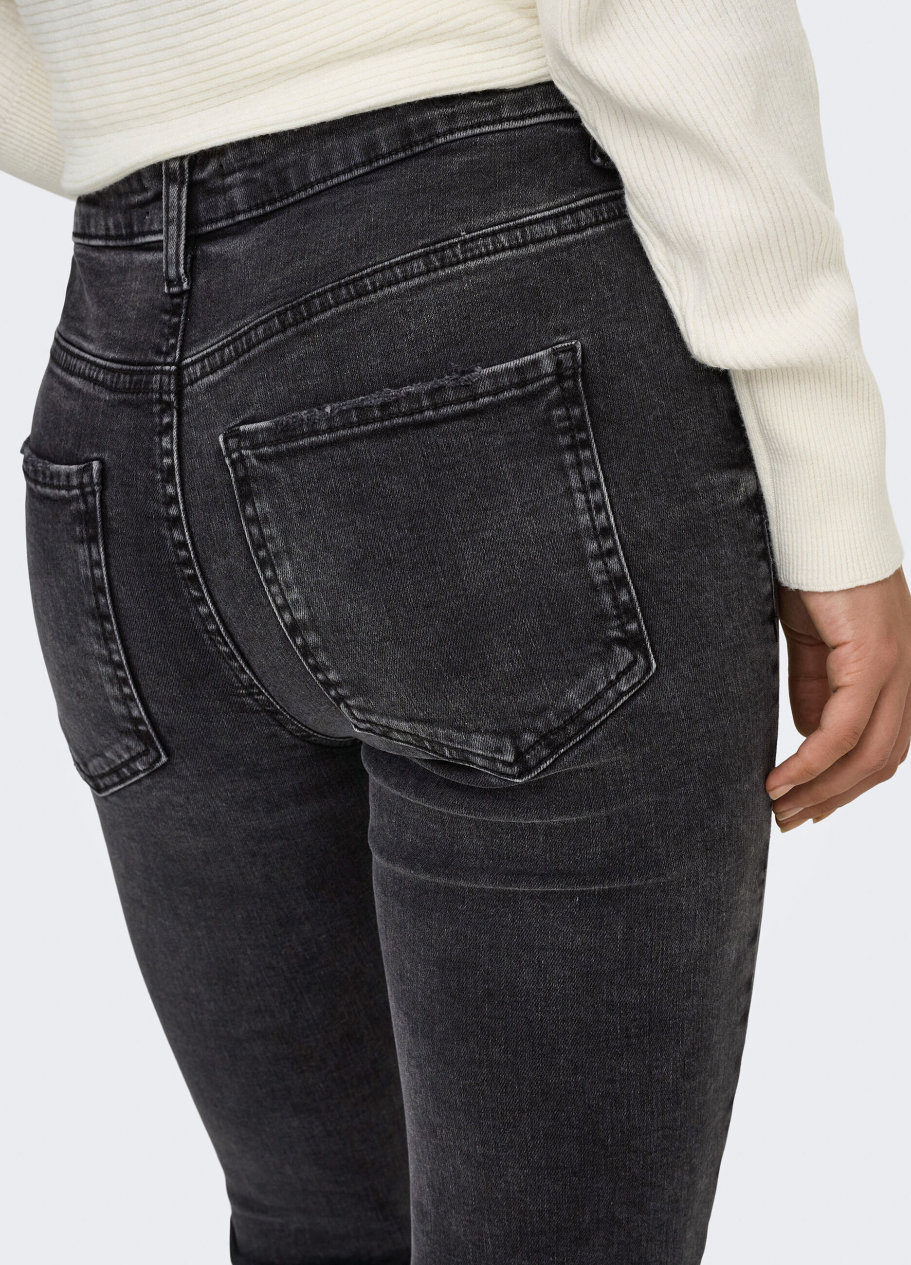 Pantaloni in denim stretch donna_4