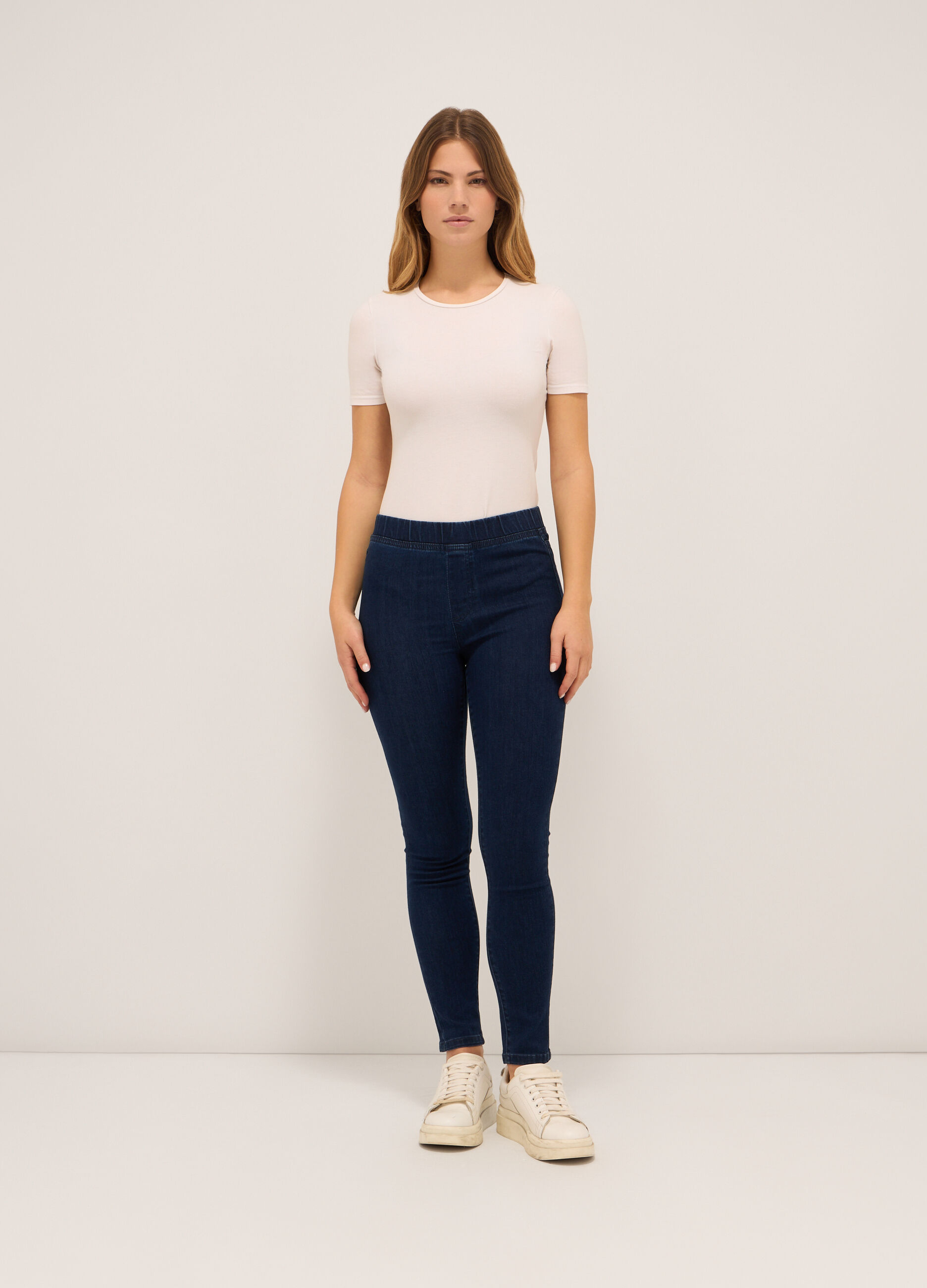 Jeggings in stretch denim donna_0