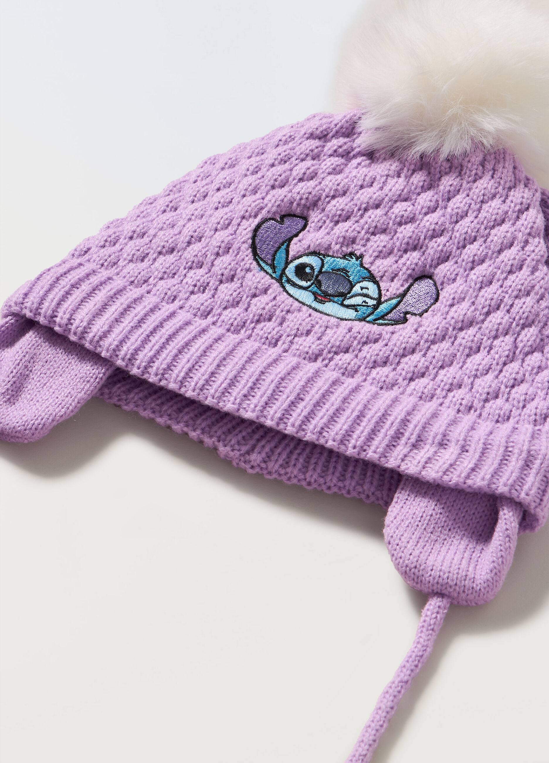 Berretto tricot con pon pom_1