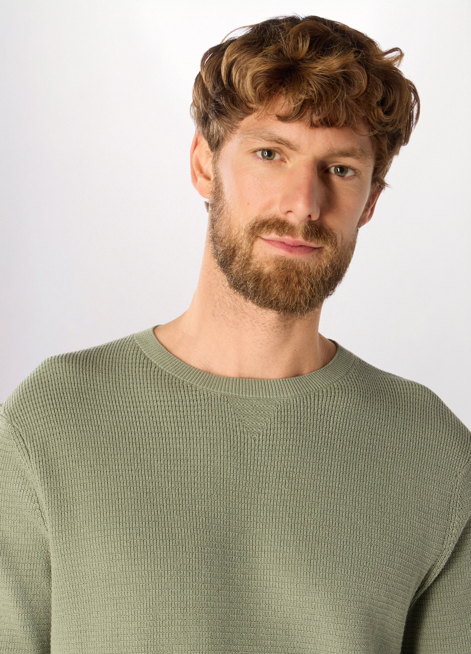 Maglione girocollo in cotone uomo_2