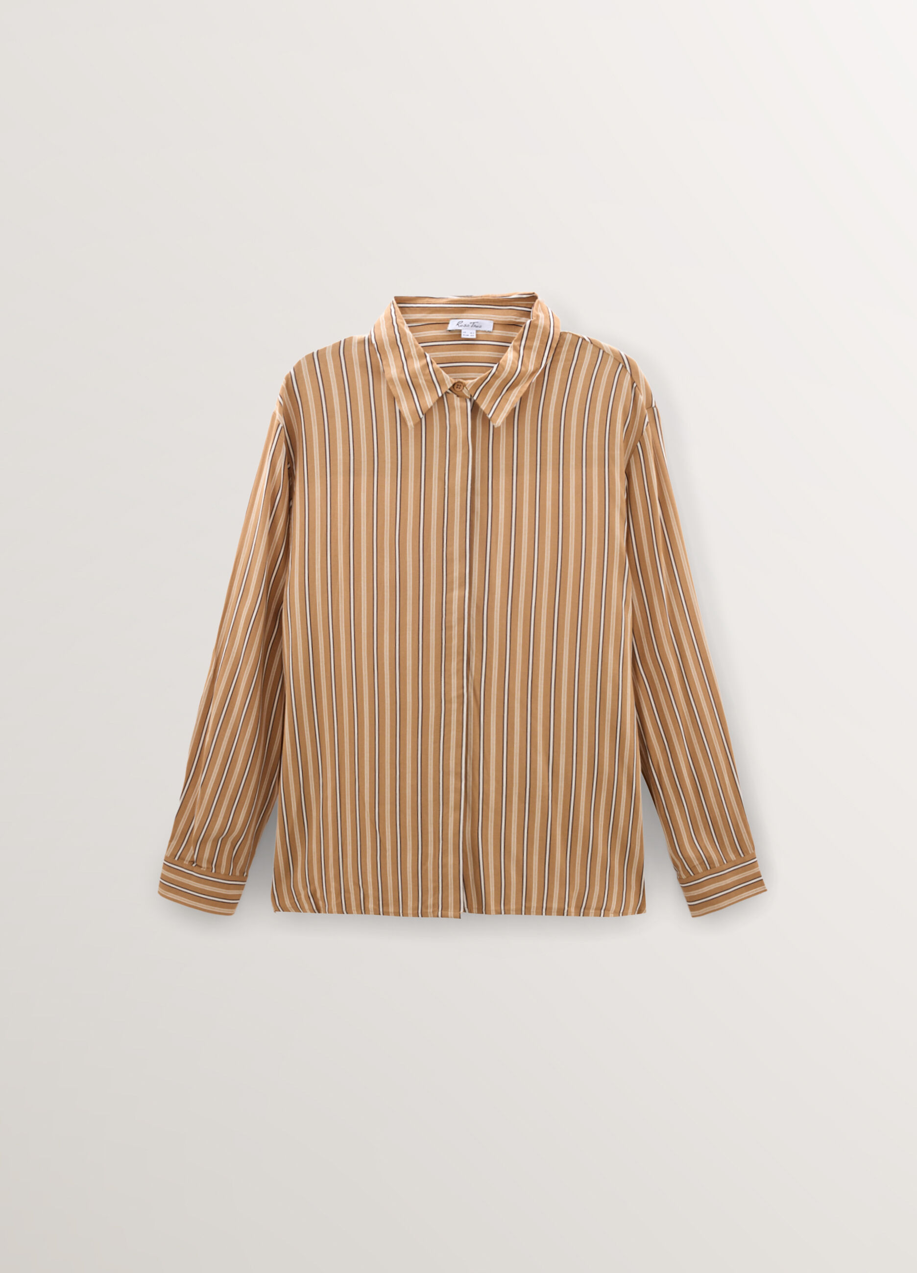 Camicia Fit Regular con collo alla francese in pura viscosa donna curvy_0