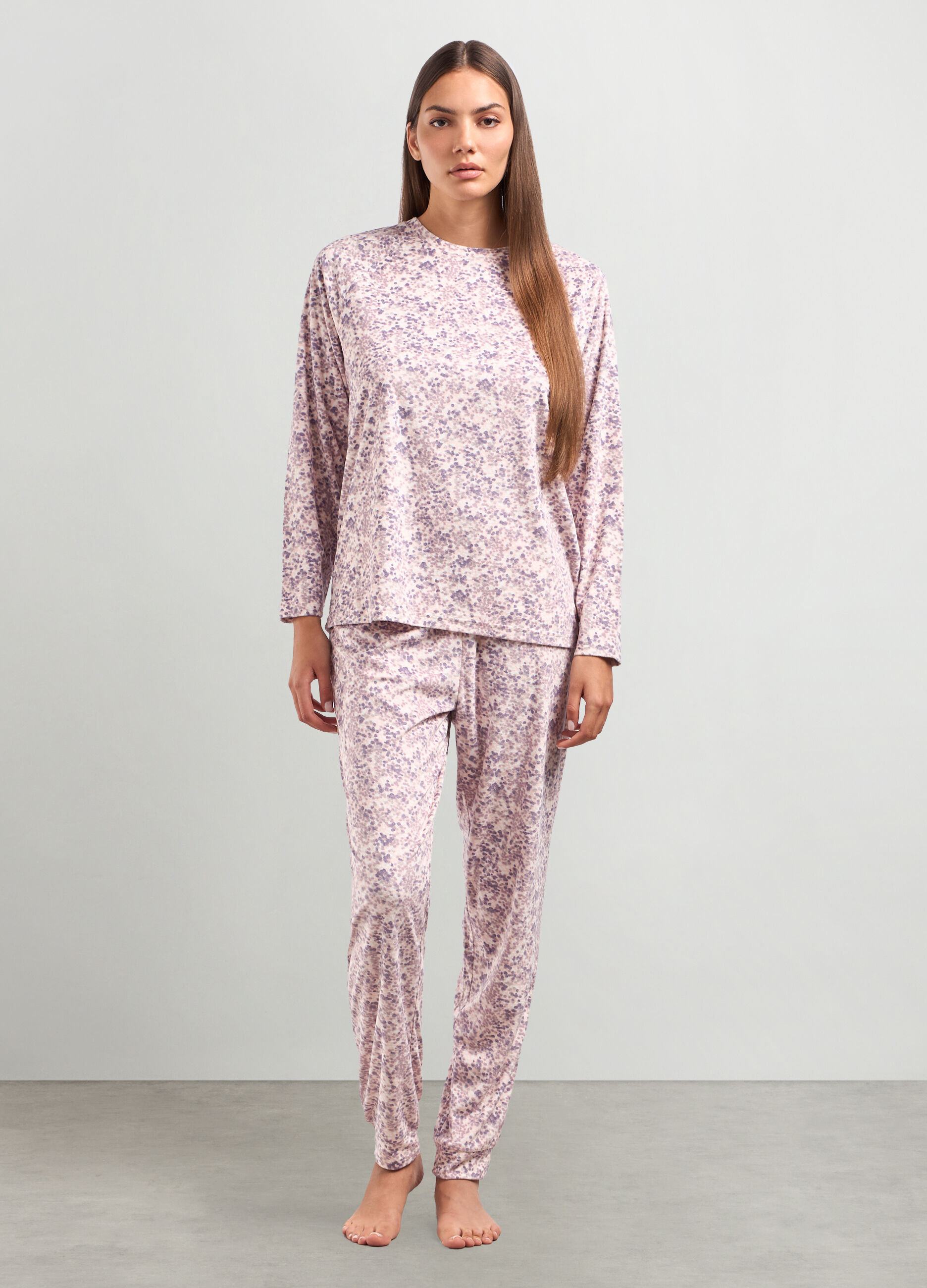 Set pigiama velours lungo donna_0