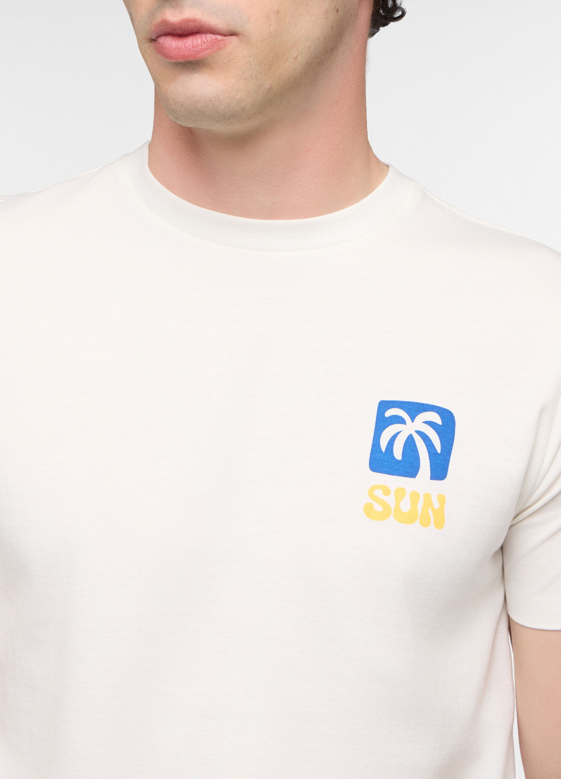 T-shirt in jersey di cotone con stampa uomo_2