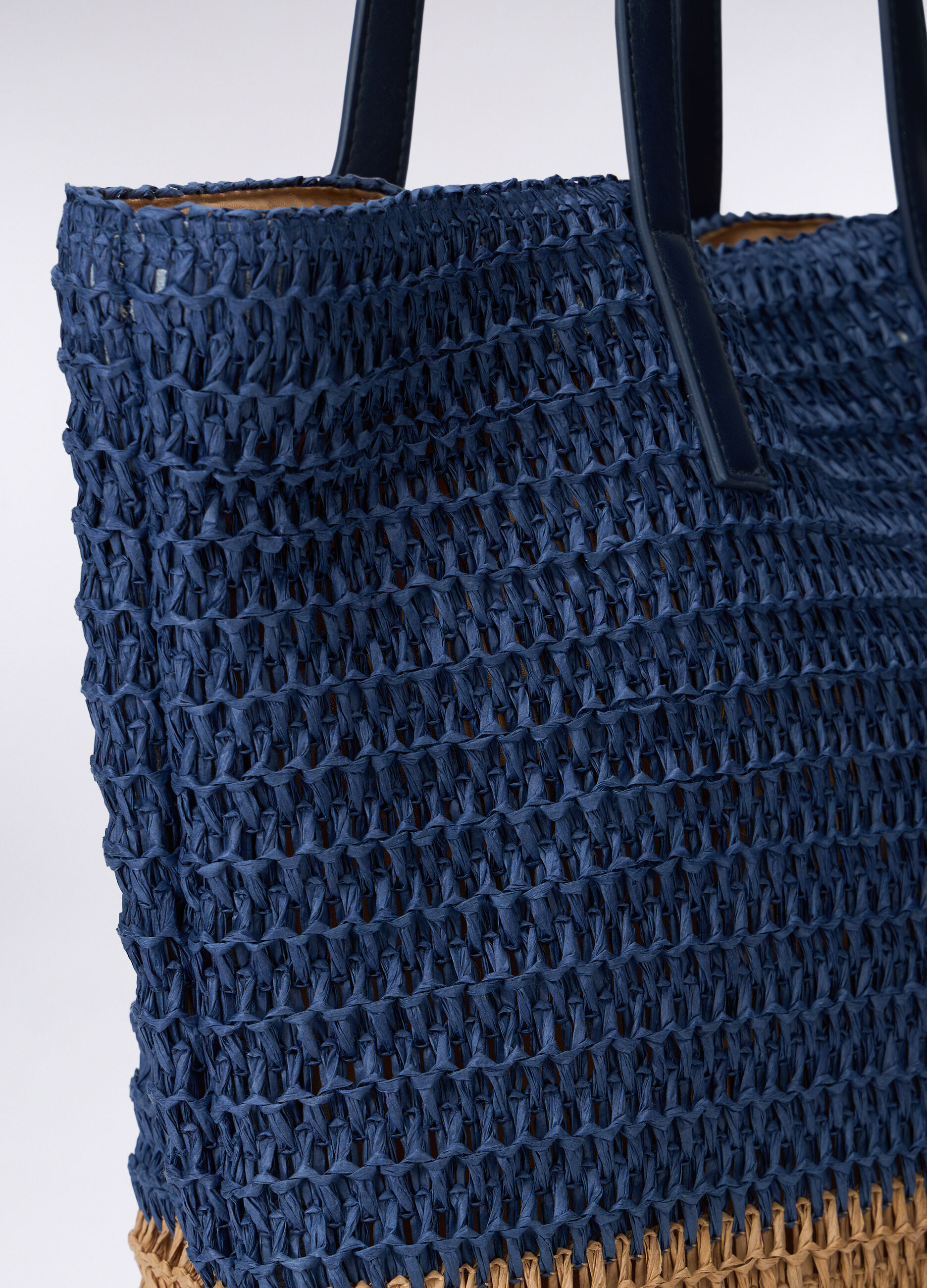 Shopper in carta tessile rigata donna_2