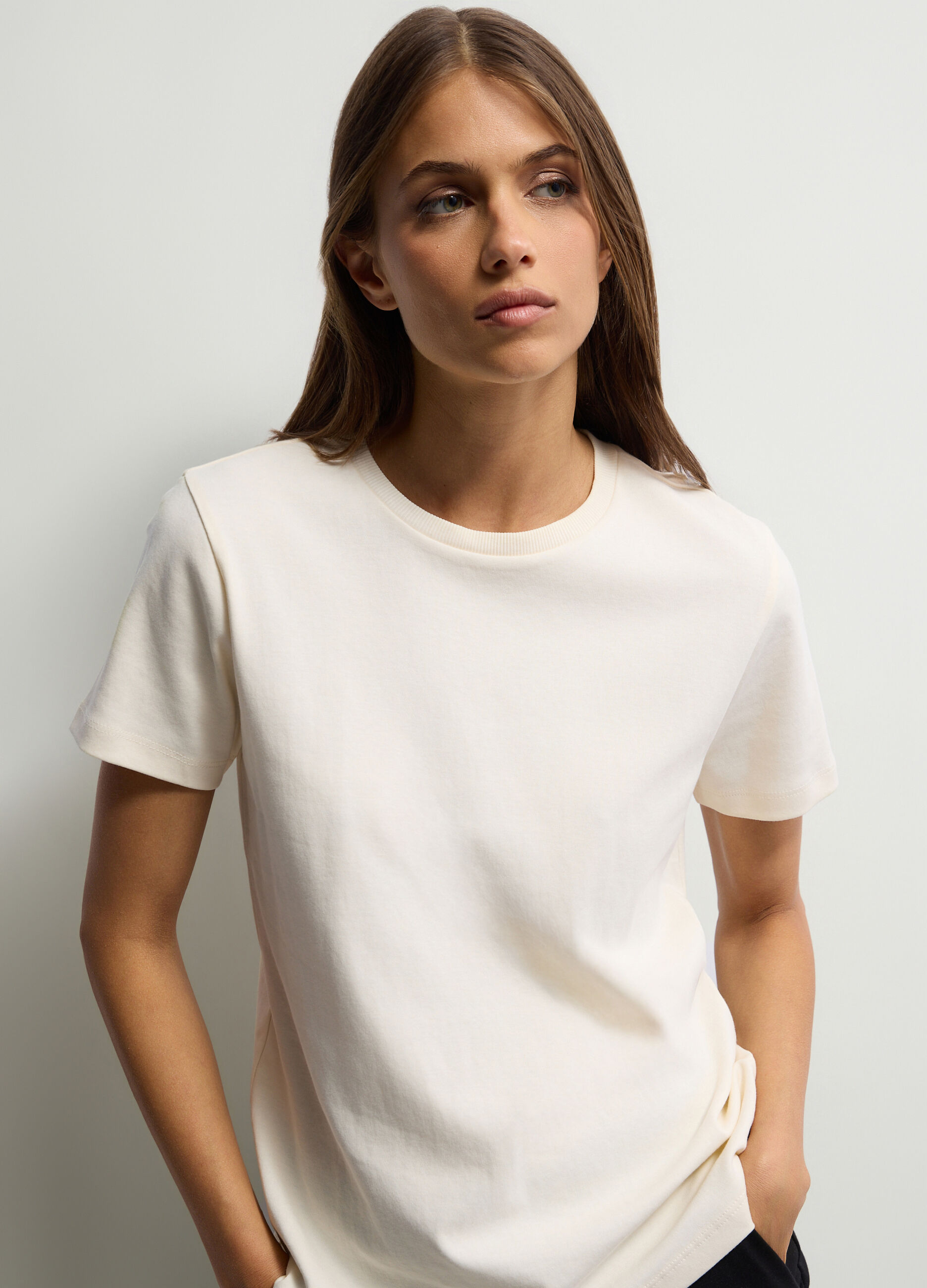 T-shirt girocollo donna_2