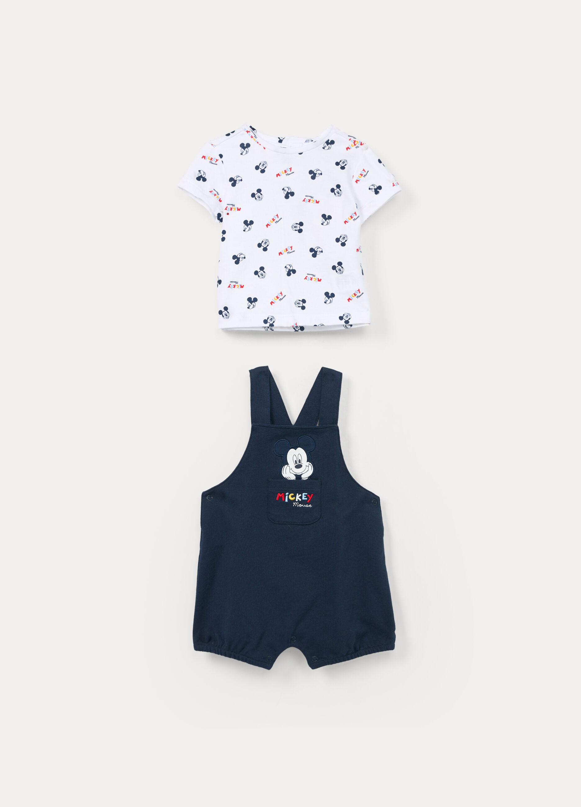 Jogging set Disney in french terry di puro cotone neonato_0