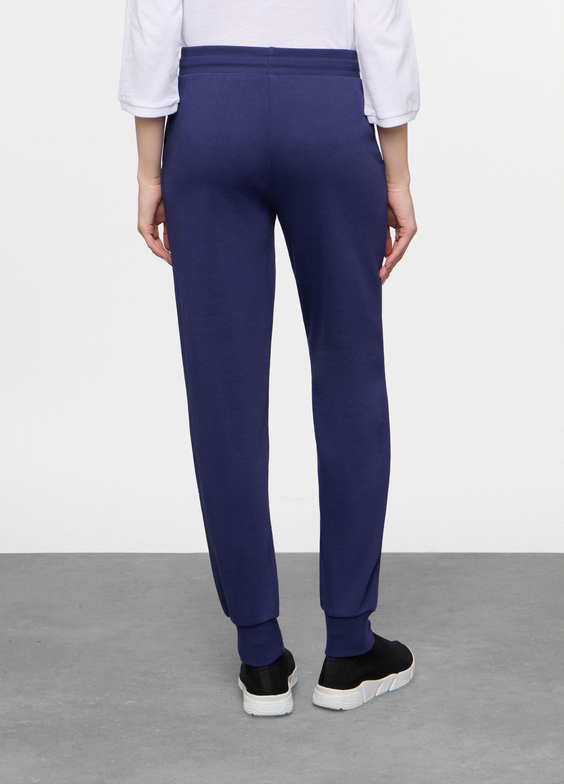 Jogger in french terry stretch donna_1