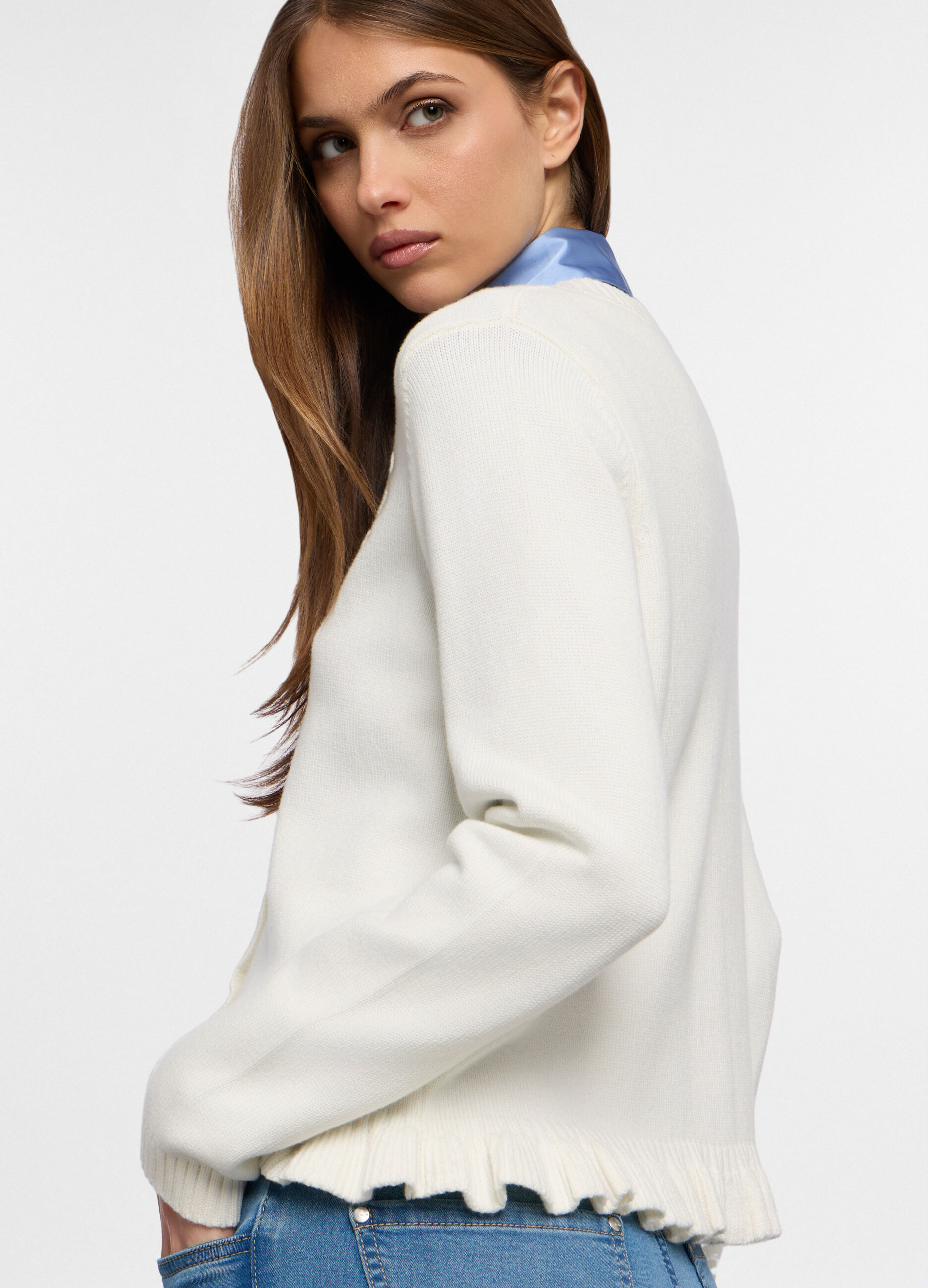 Cardigan misto cotone donna_2