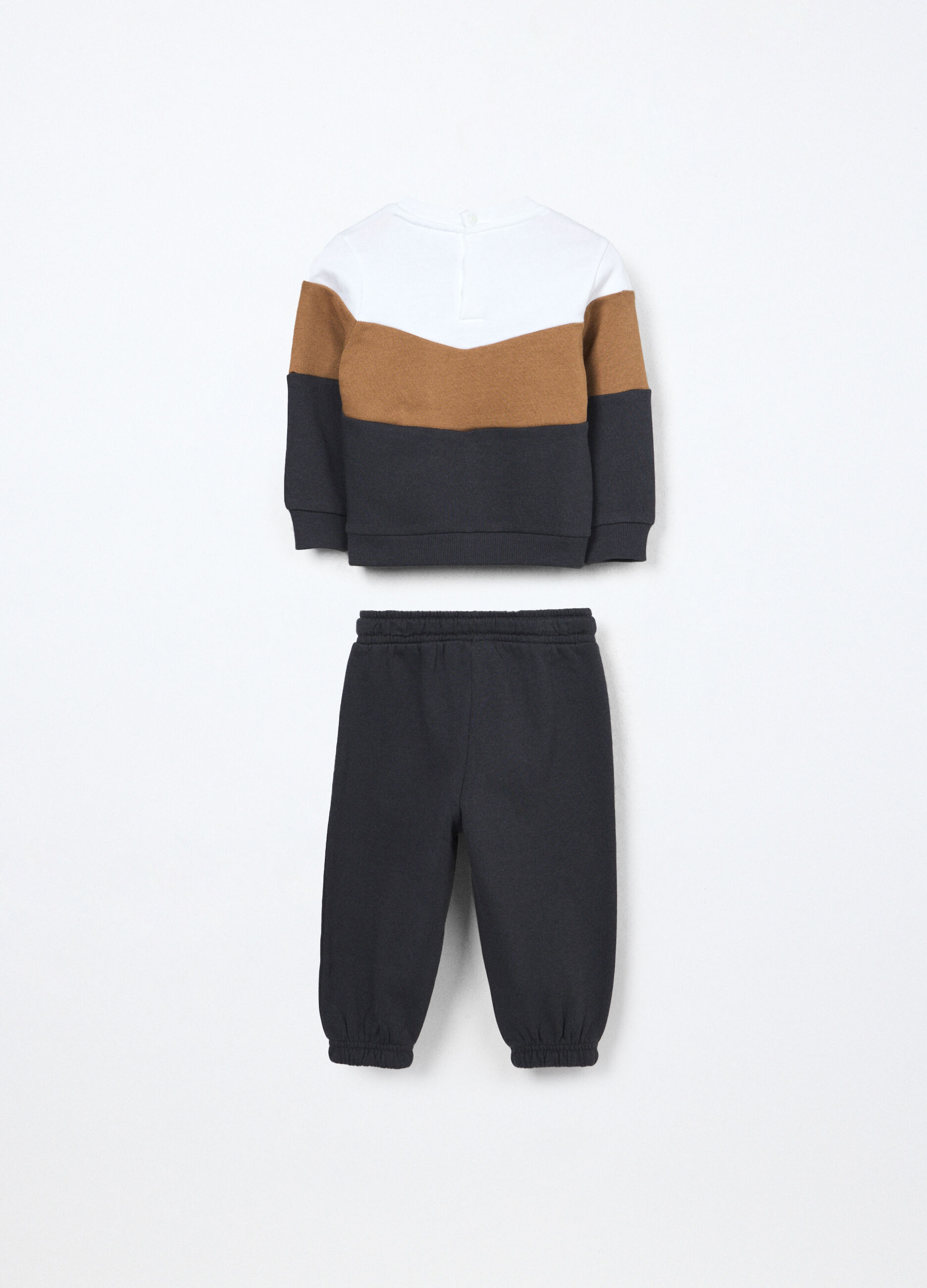 Jogging set in felpa si puro cotone neonato_1
