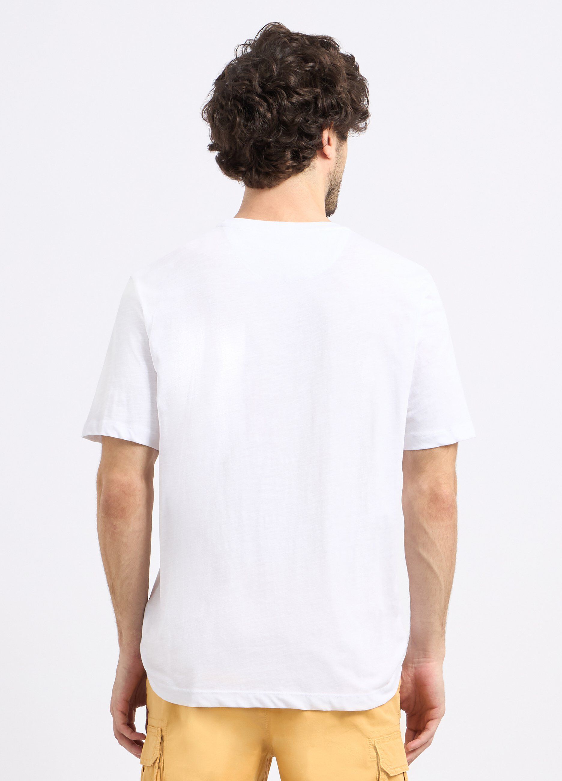 T-shirt in puro cotone con stampa uomo_1