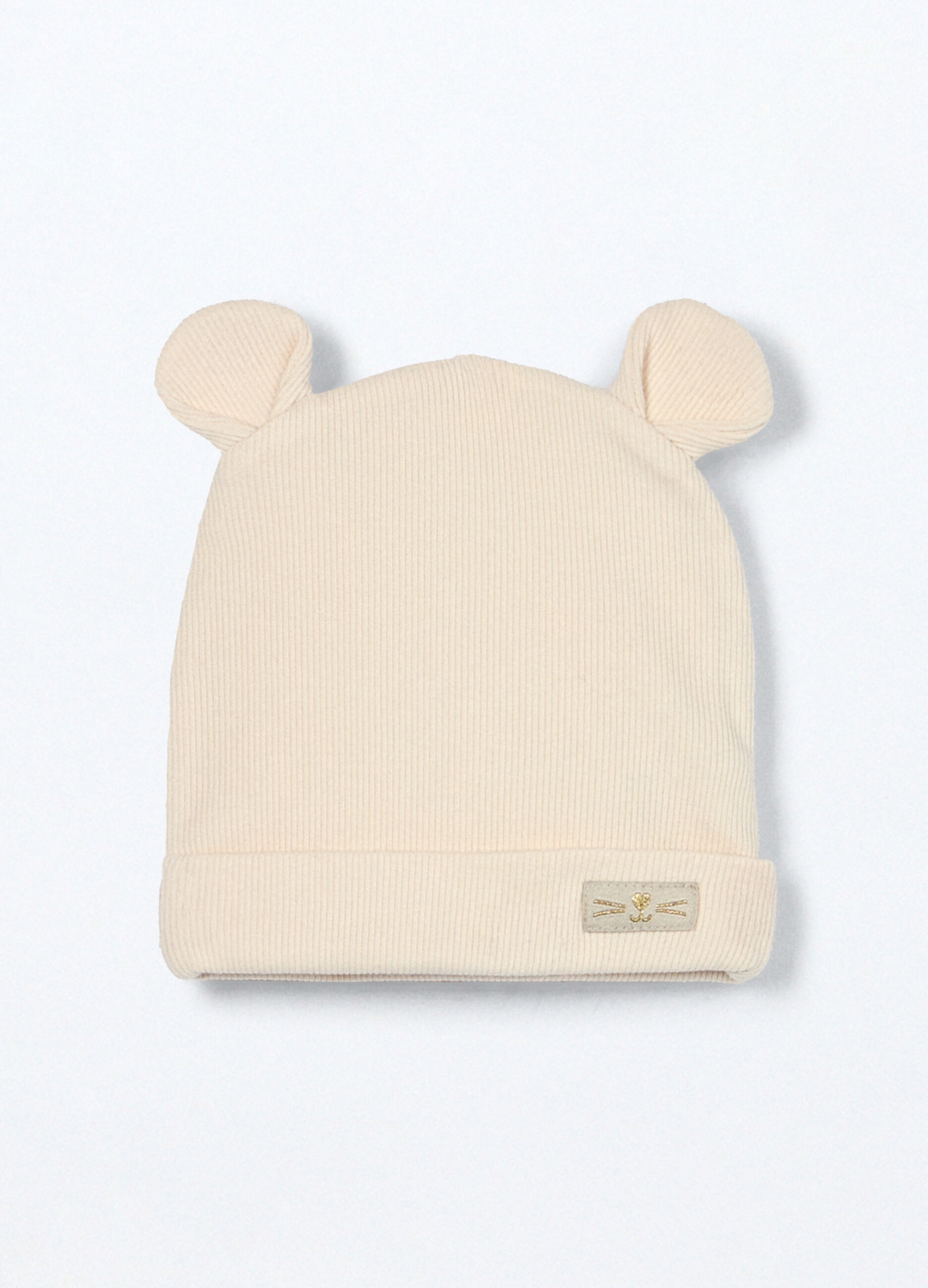 Berretto in costina misto cotone neonato_0