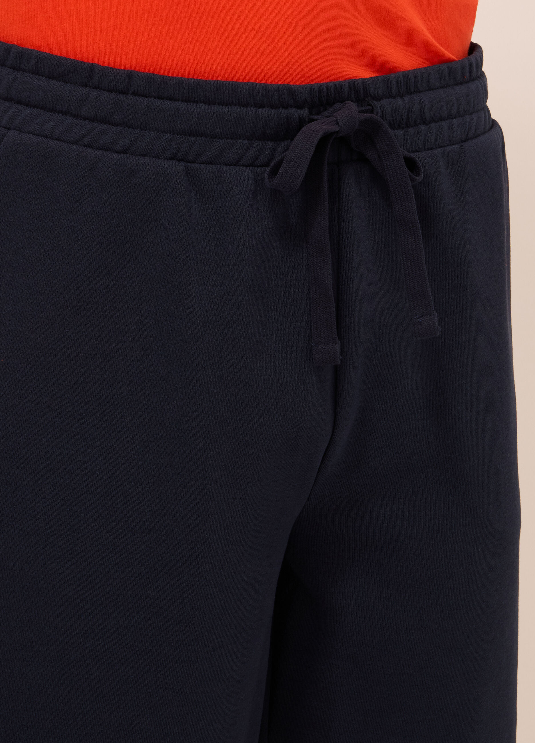 Shorts sportivi in felpa misto cotone uomo_2