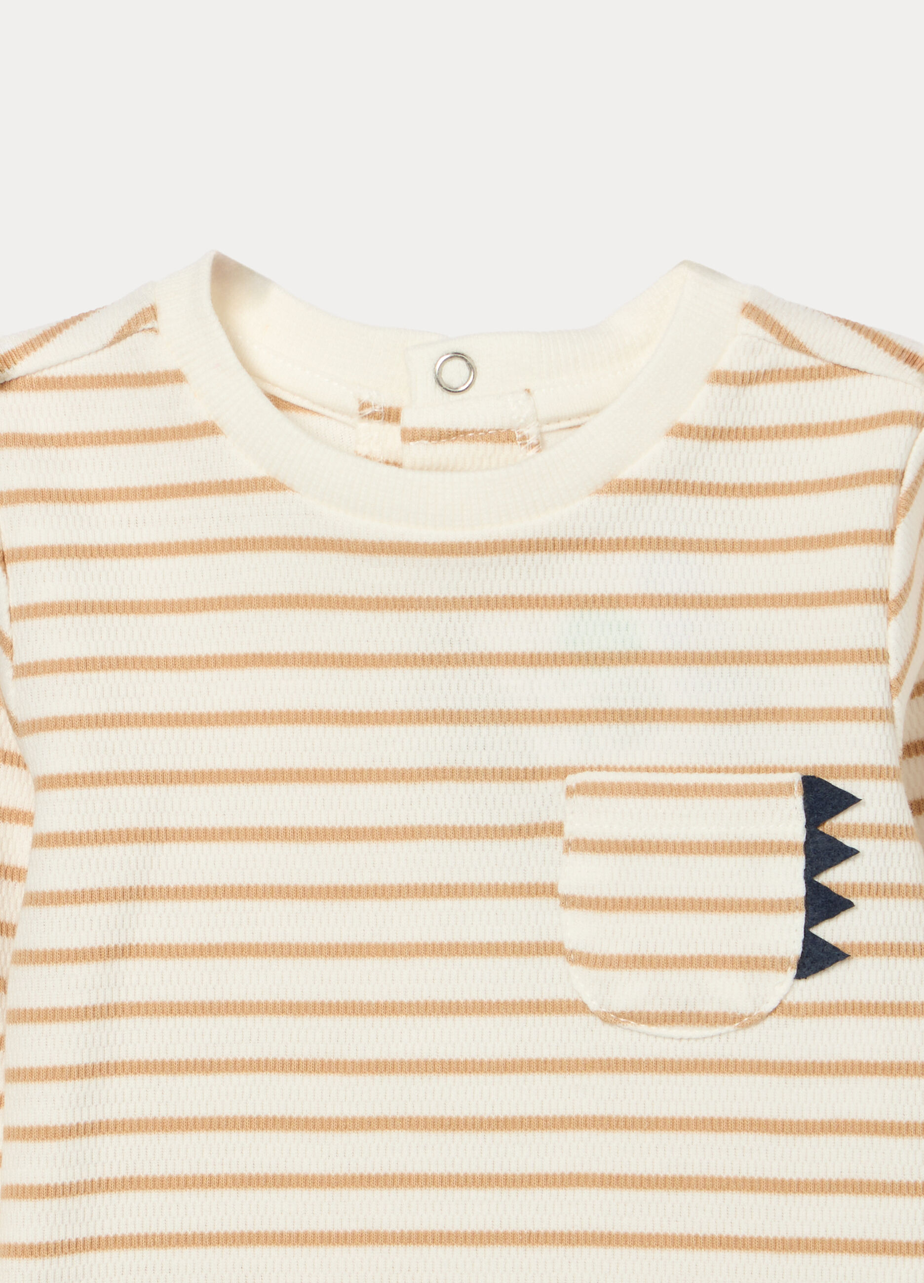 T-shirt in maglia di puro cotone neonato_2