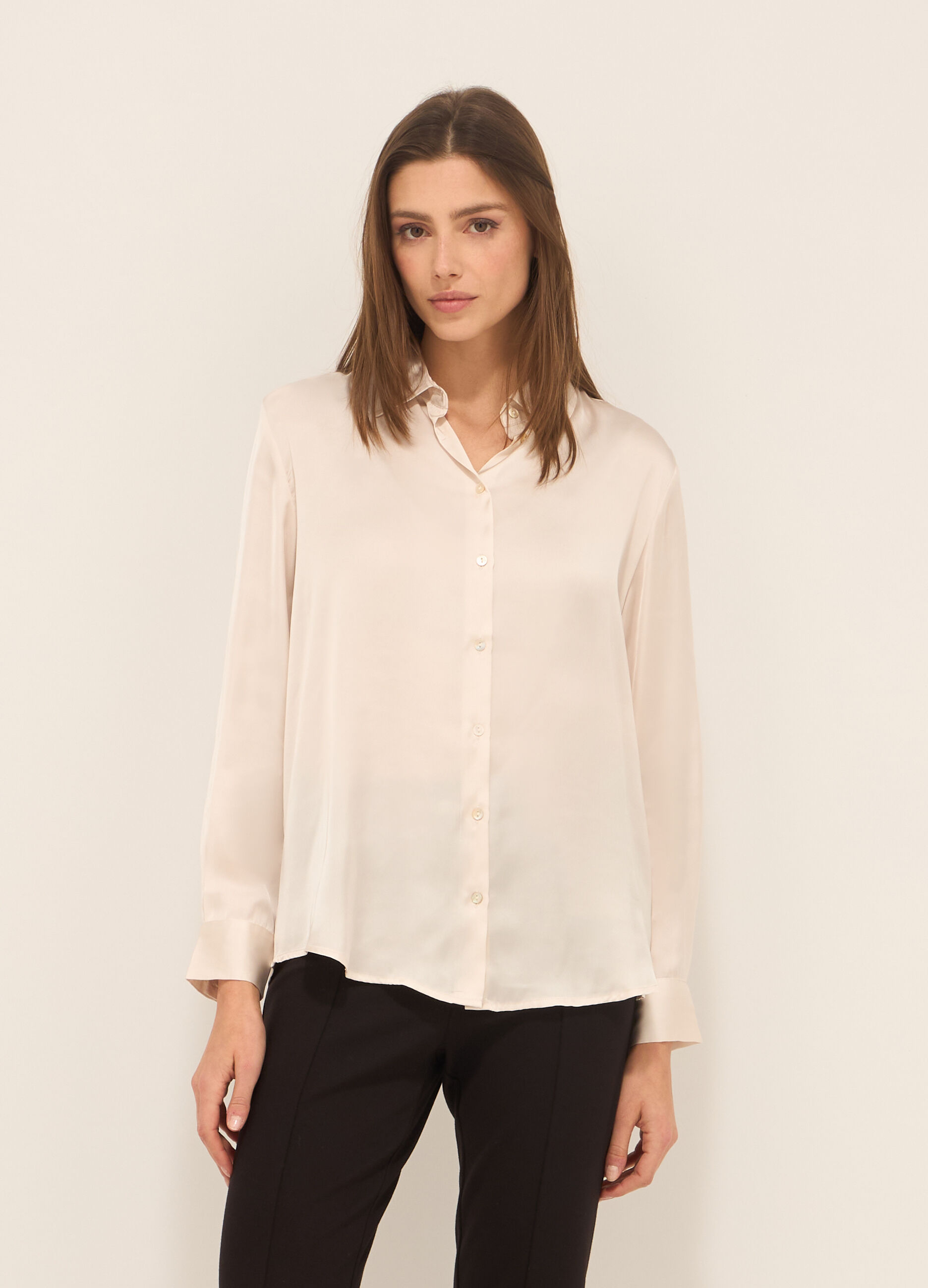 Camicia in raso donna