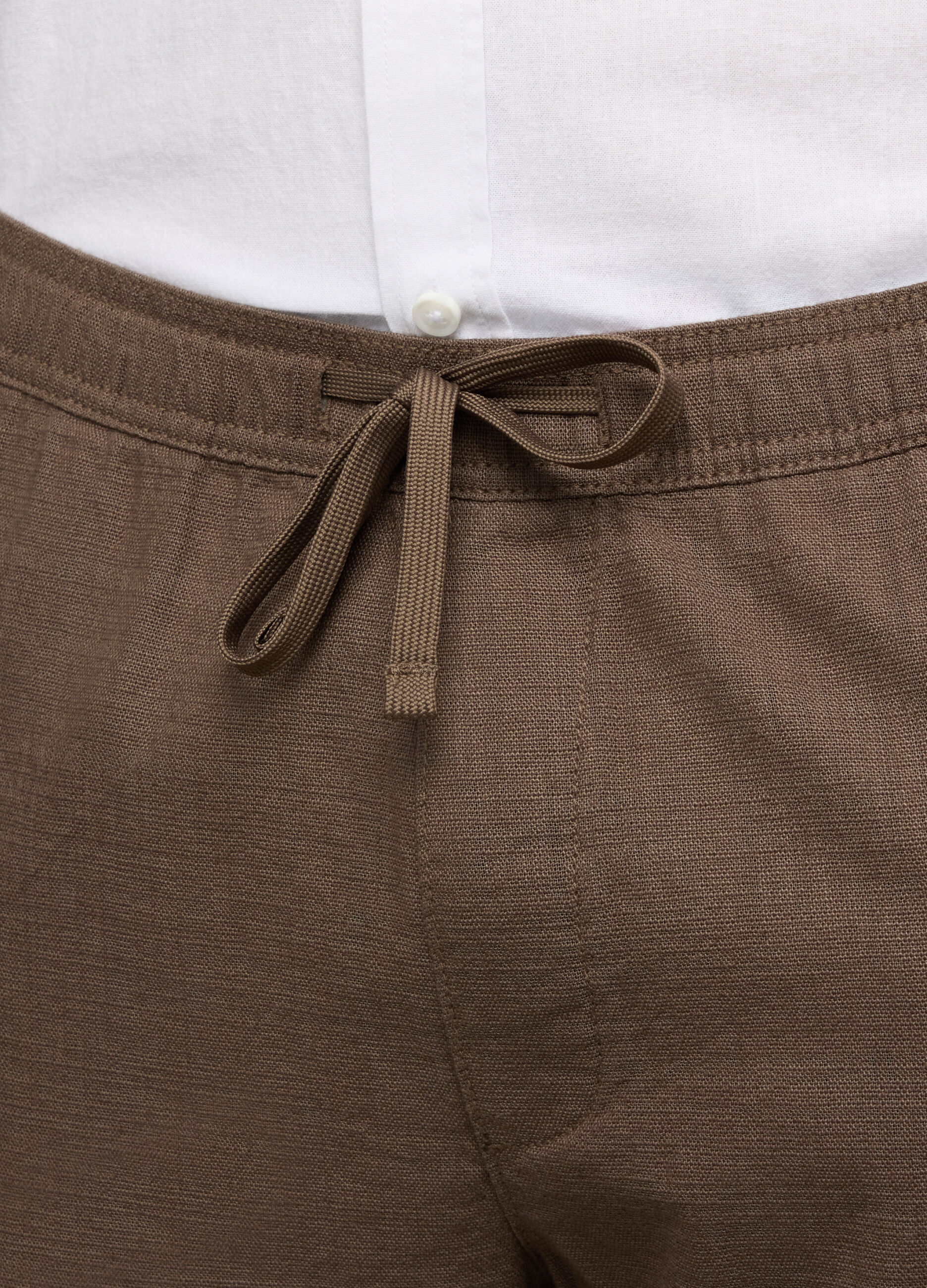 Pantalone chino relaxed fit in puro cotone uomo_2