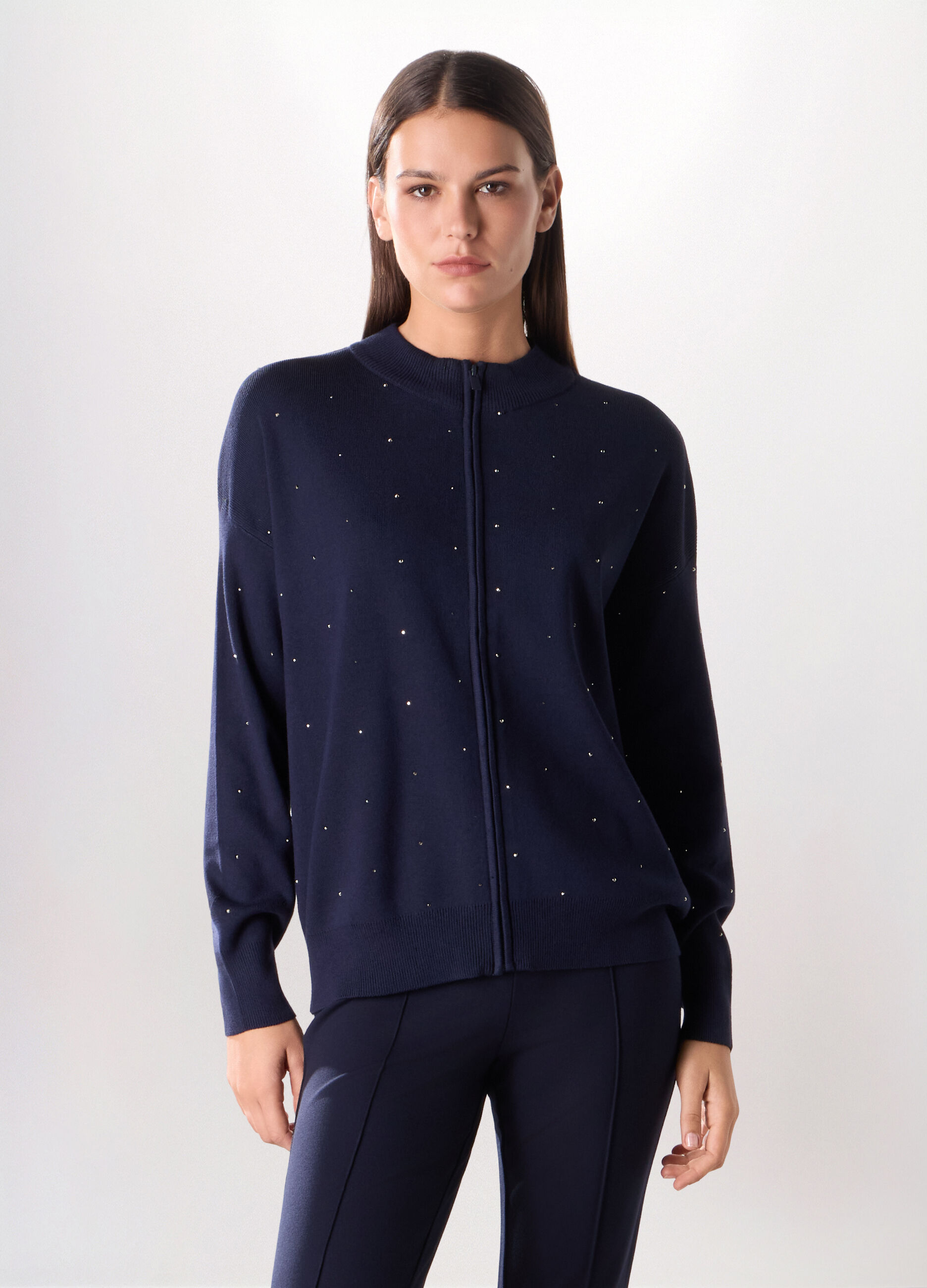 Cardigan misto viscosa donna_0
