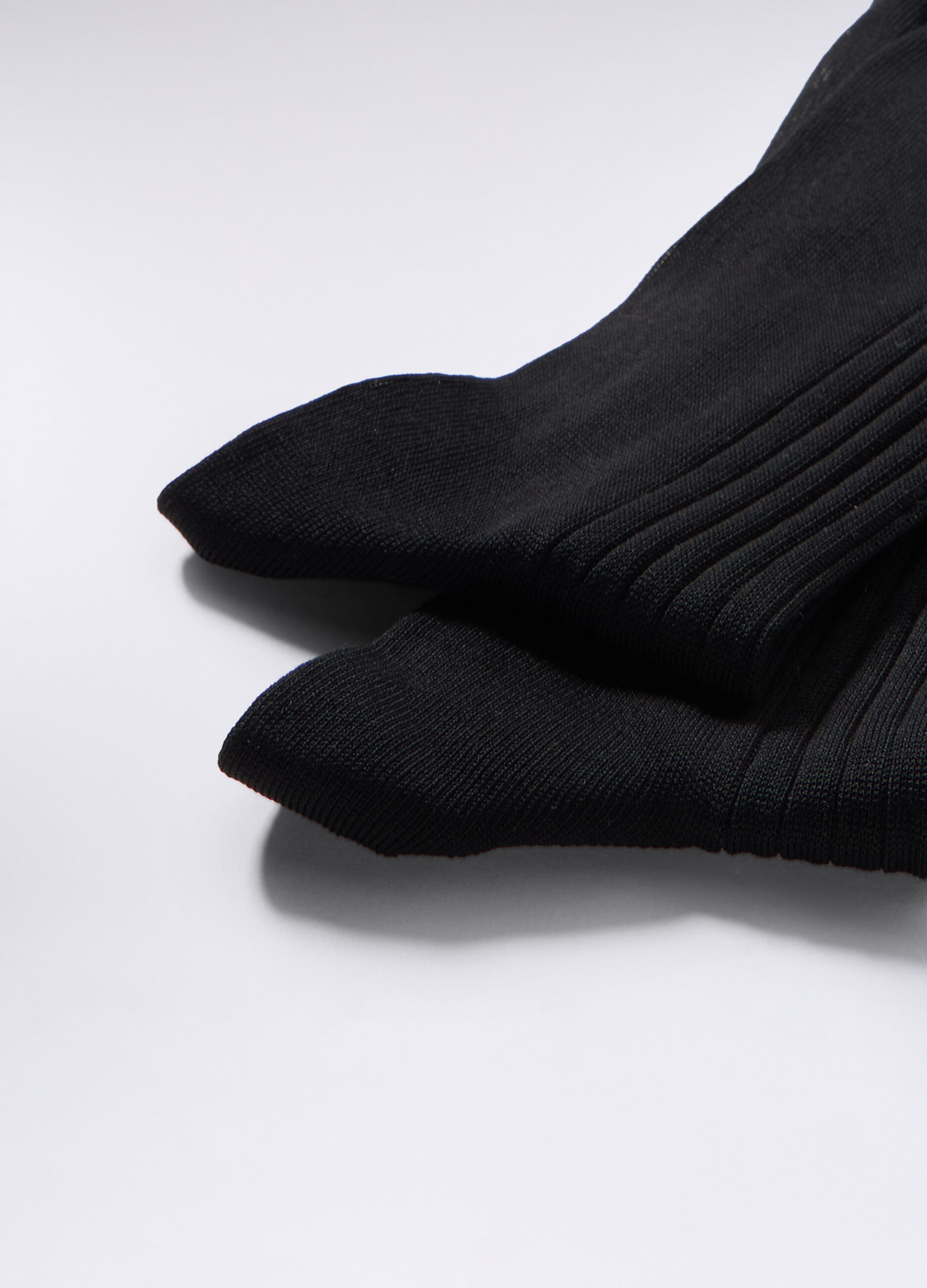 Calze corte in cotone a coste uomo_1