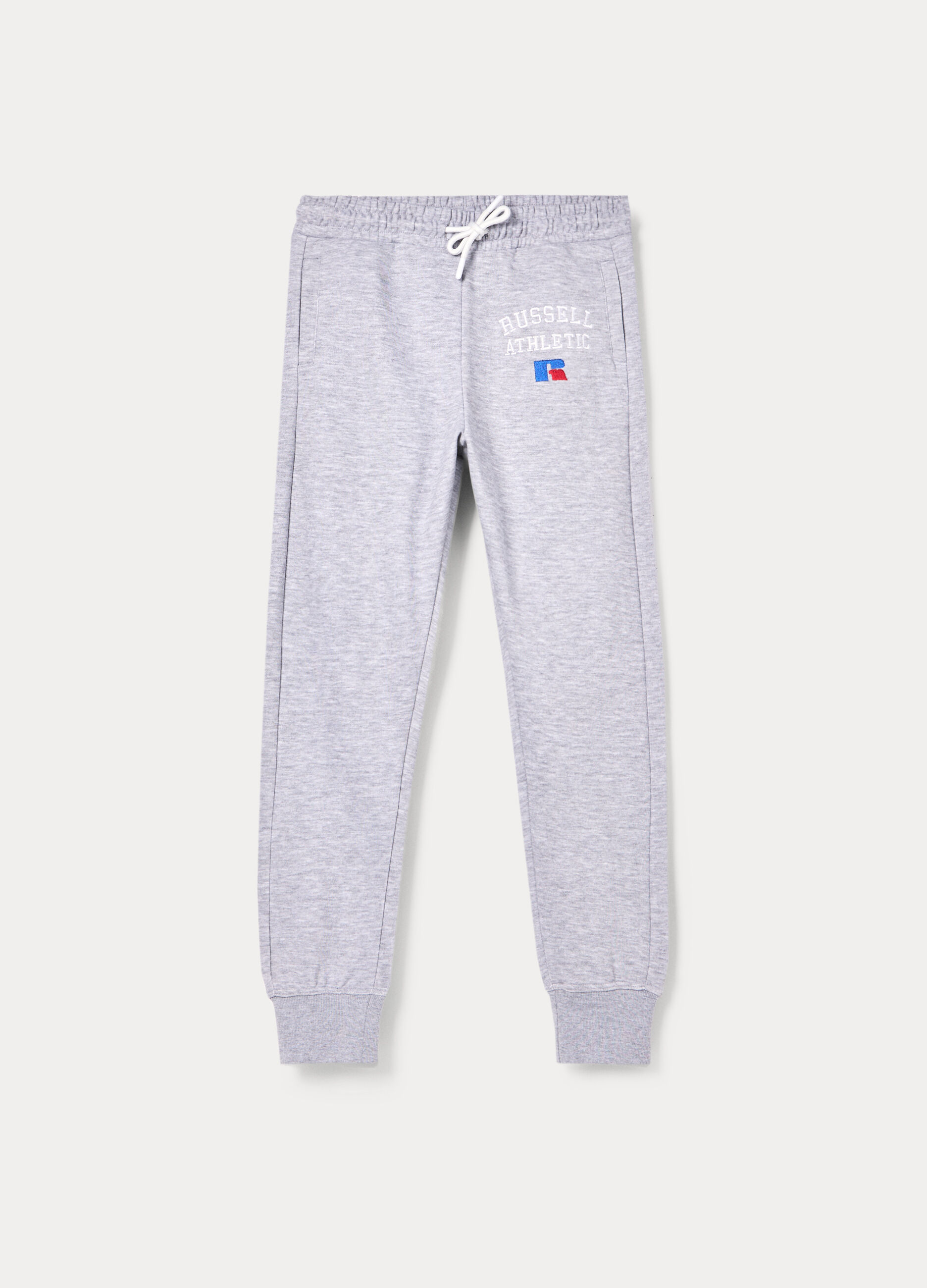 Jogger Russel Athletic in french terry misto cotone ragazzo_0