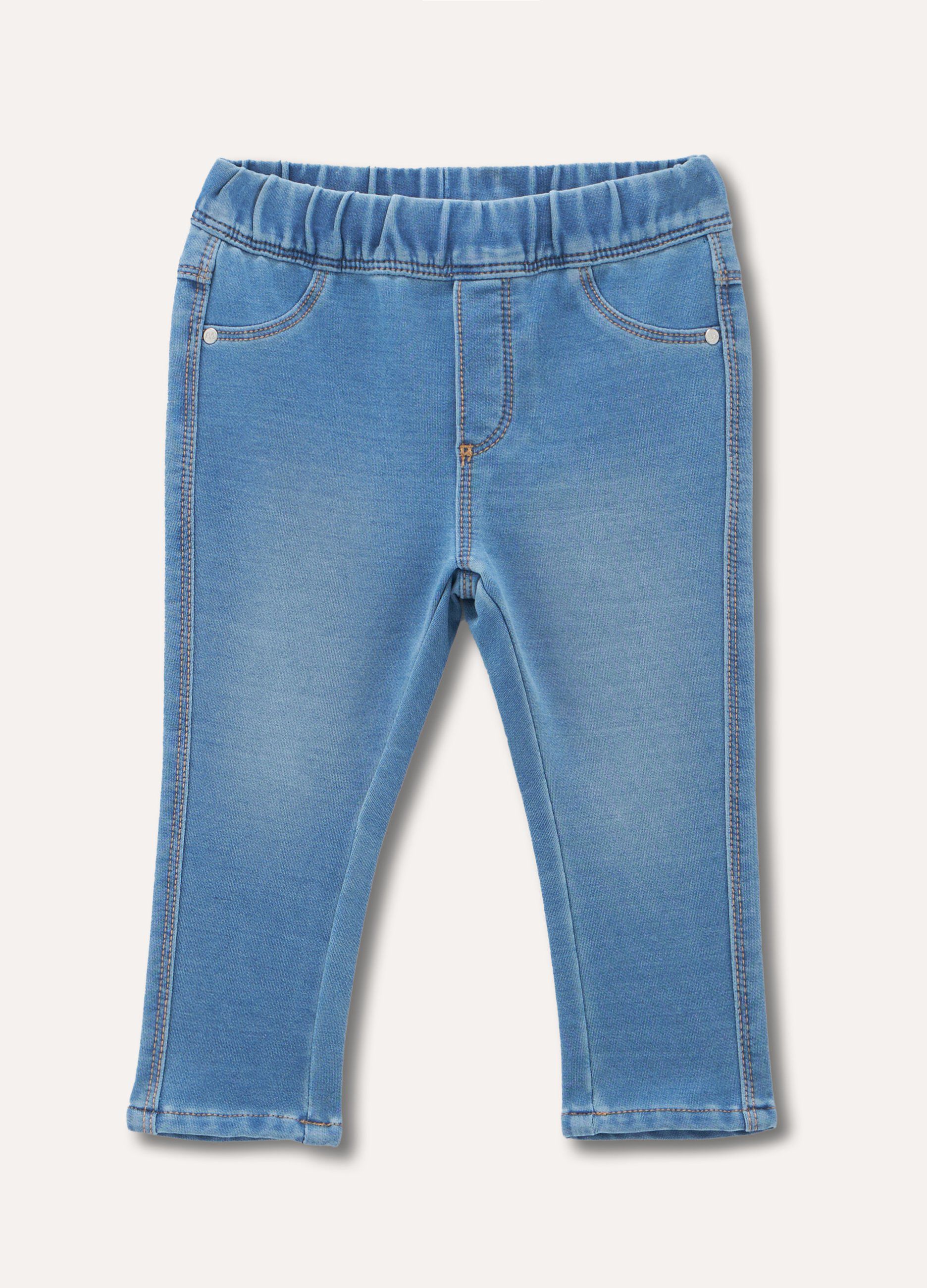 Jeggings in cotone stretch neonata_0
