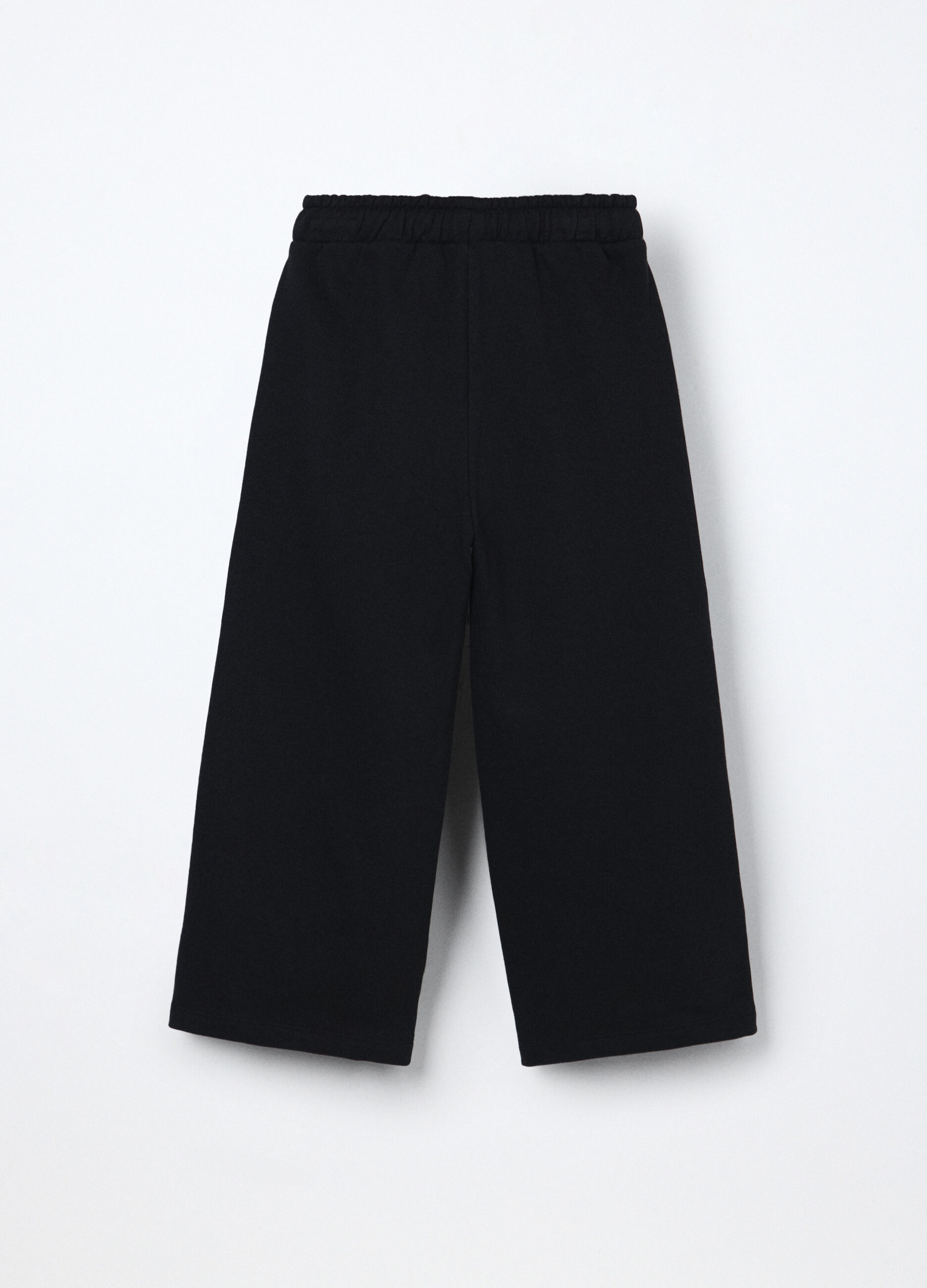 Jogger in misto cotone fleece bambina_1