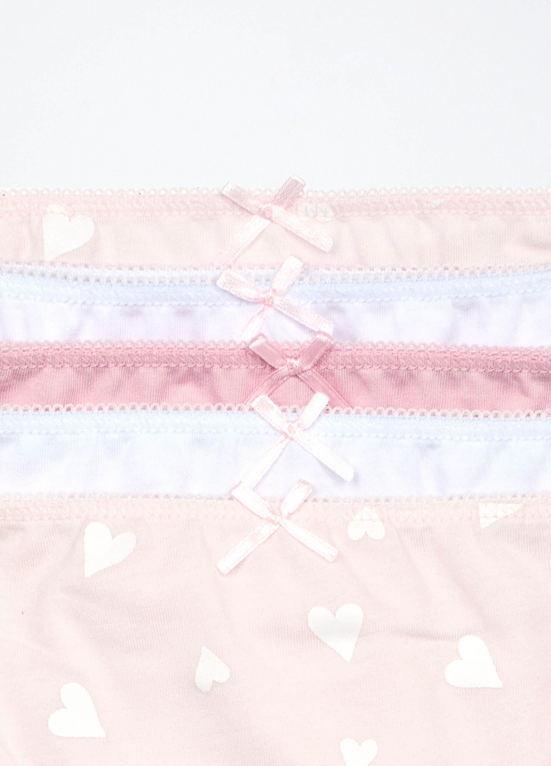 Pack 5 slip in jersey di puro cotone bambina_3